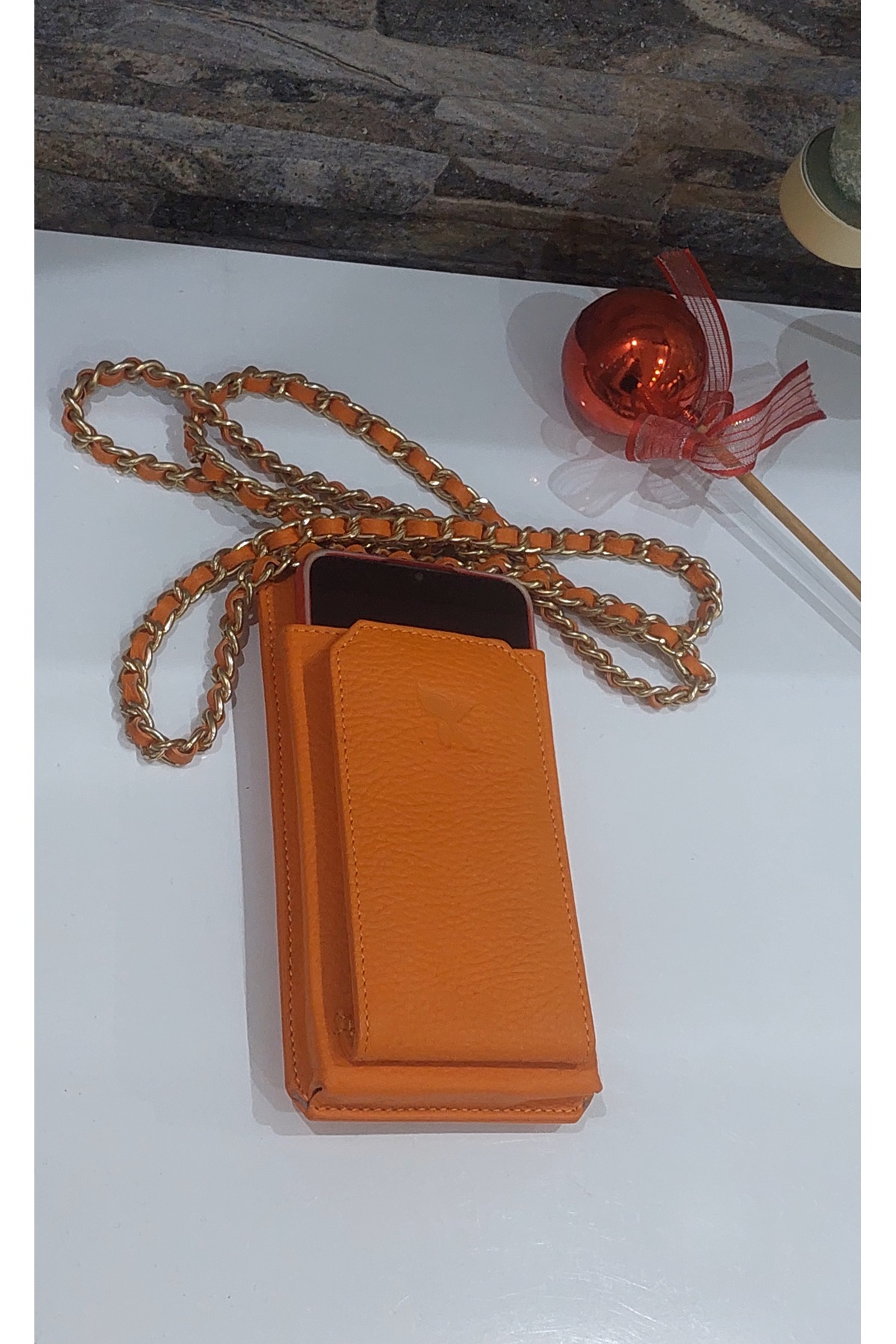 Hakiki DERİ TELEFON ÇANTASI