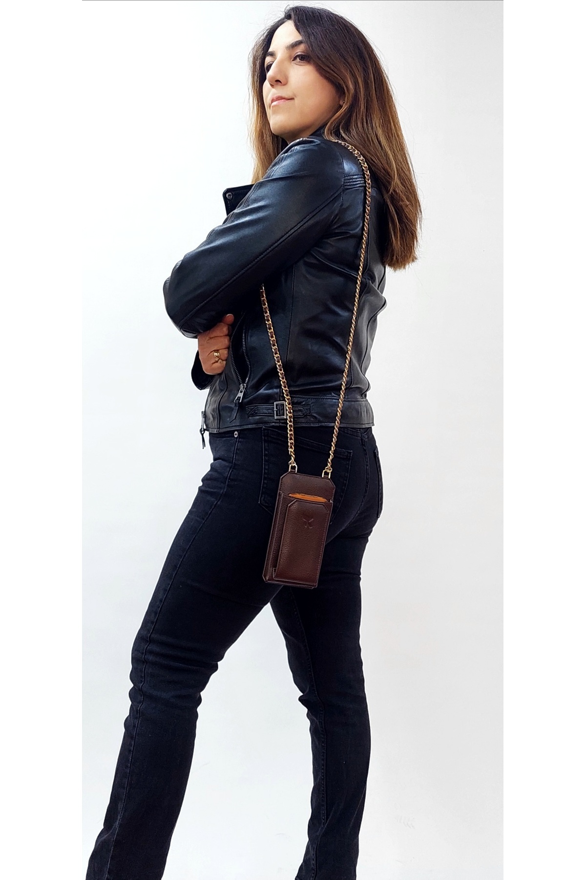 Hakiki DERİ TELEFON ÇANTASI