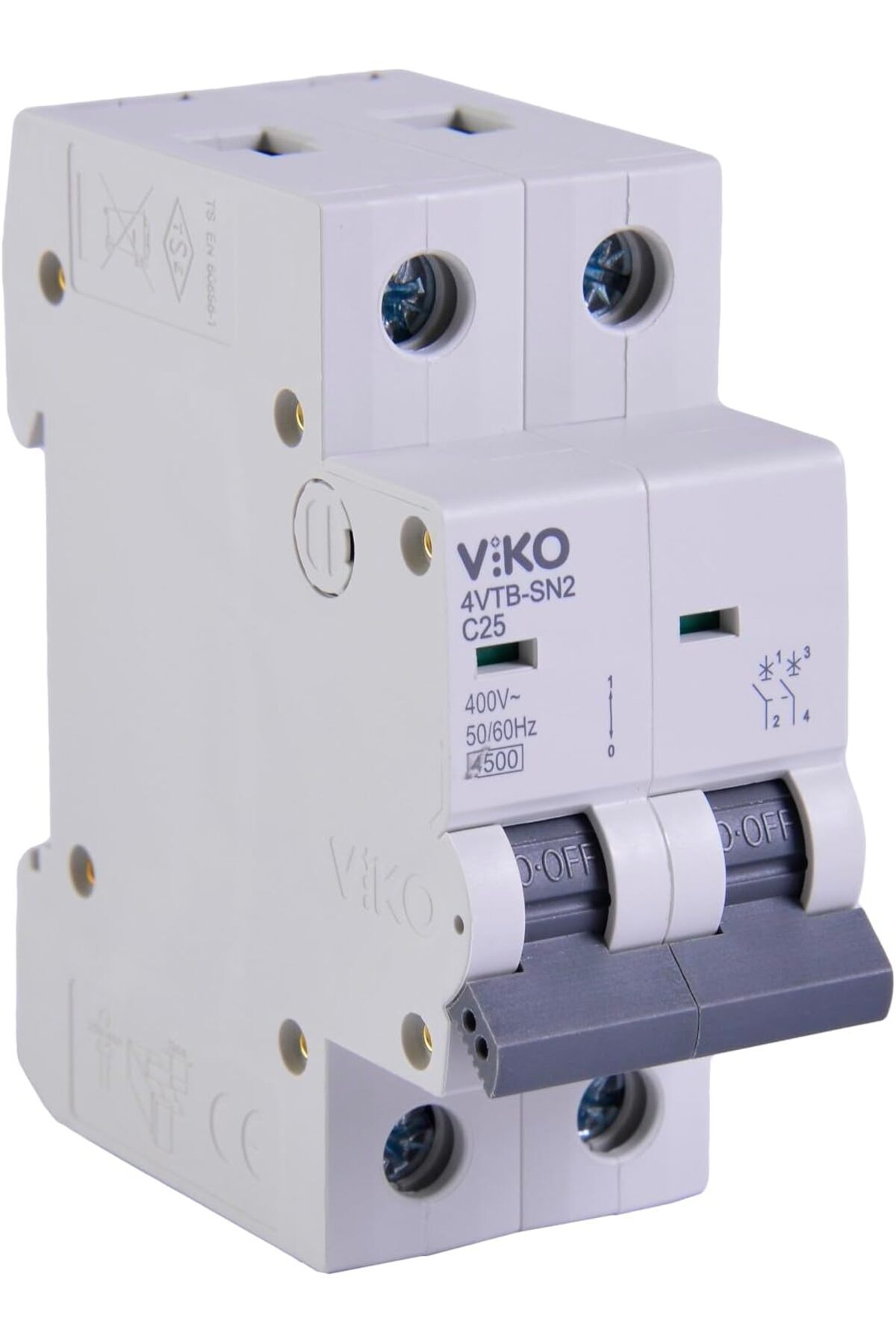 BRF NwoTeknoloji 4VTB-2C25 Otomatik Sigorta 4,5kA C Tipi 2 Kutup 25A 1205362