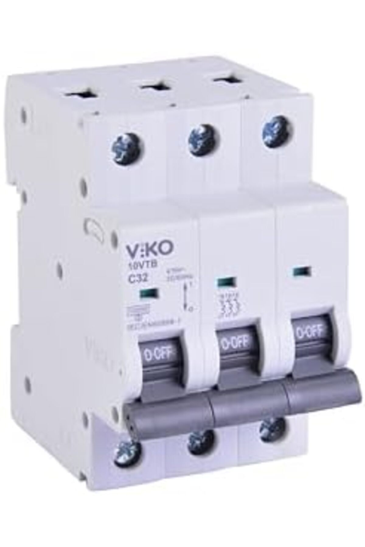 BRF NwoTeknoloji 10VTB-3C32 Otomatik Sigorta 10kA C Tipi 3 Kutup 32A 1205362