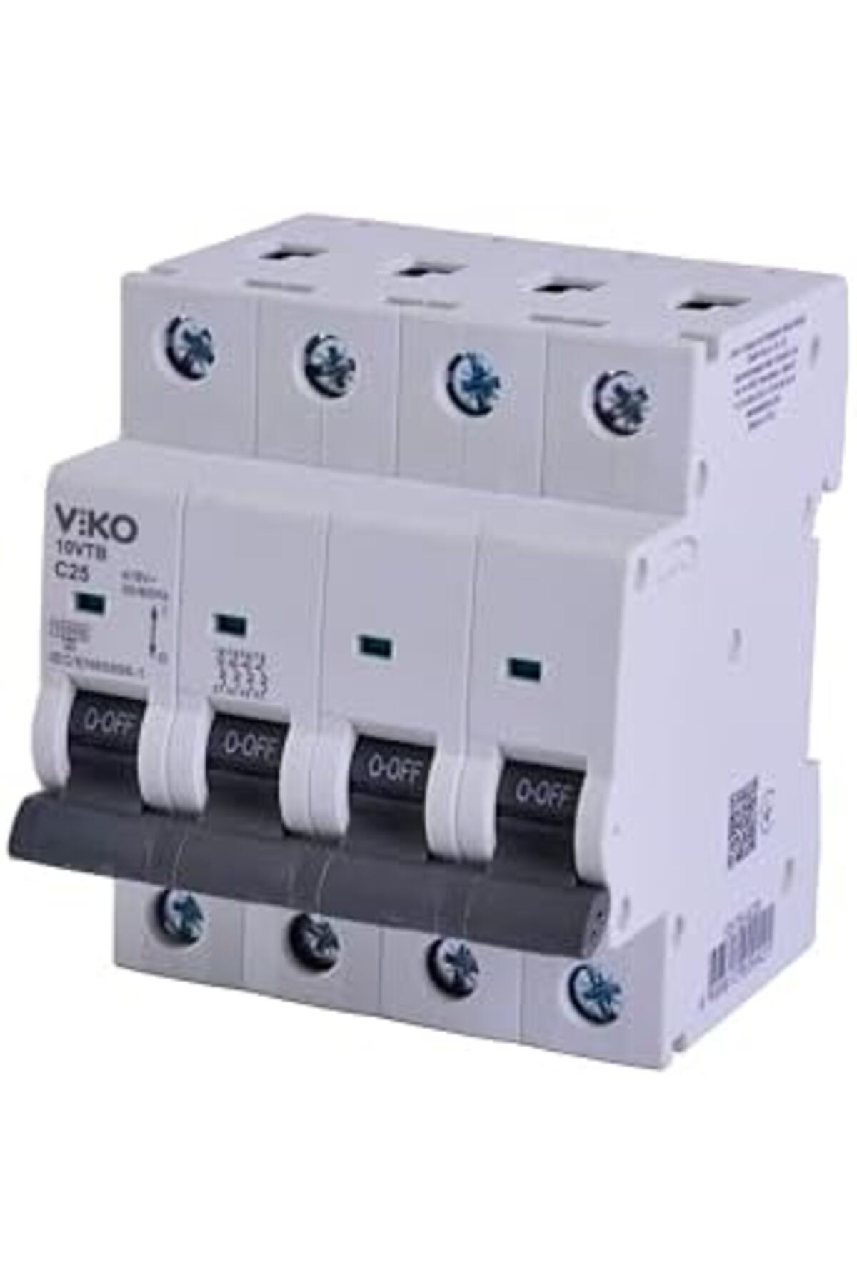 BRF NwoTeknoloji 10VTB-4C25 Otomatik Sigorta 10kA C Tipi 4 Kutup 25A 1205362