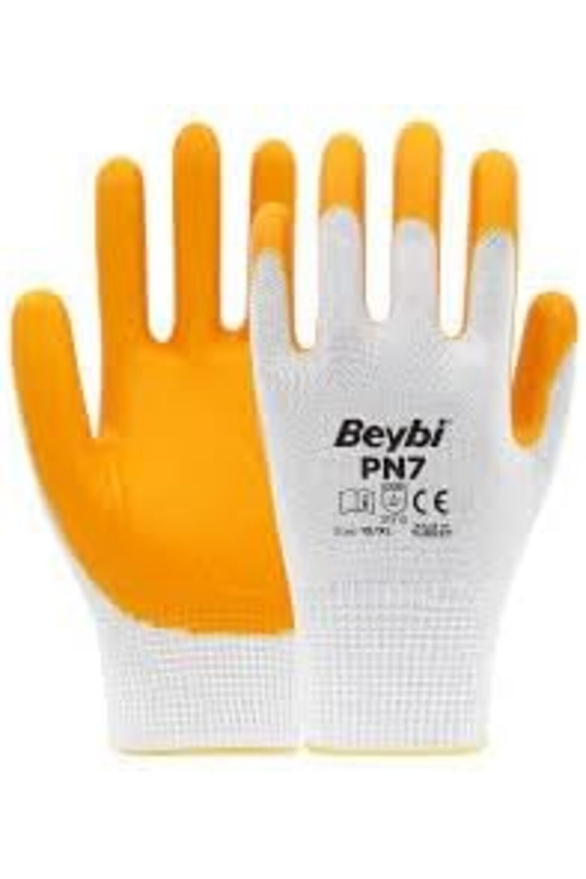 BRF Sahra79 YAPI Beybi PN7 Polyester Örme Nitril Eldiven 10 BEDEN 5 ÇİFT 1176661