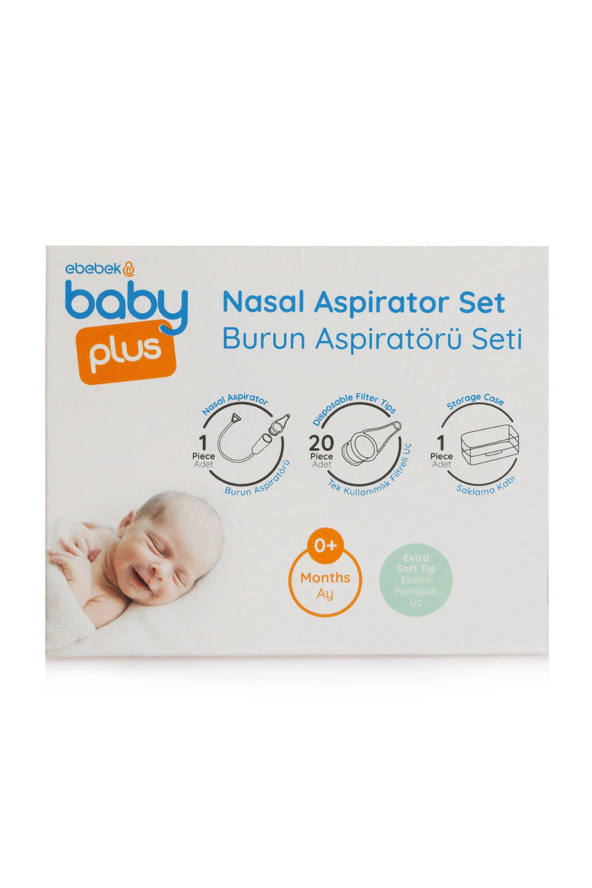 Baby Plus 20 Yedek Uçlu Burun Aspiratörü Seti - Hijyenik Bebek Burun Temizleyici fotoğrafı 7 (önizleme)