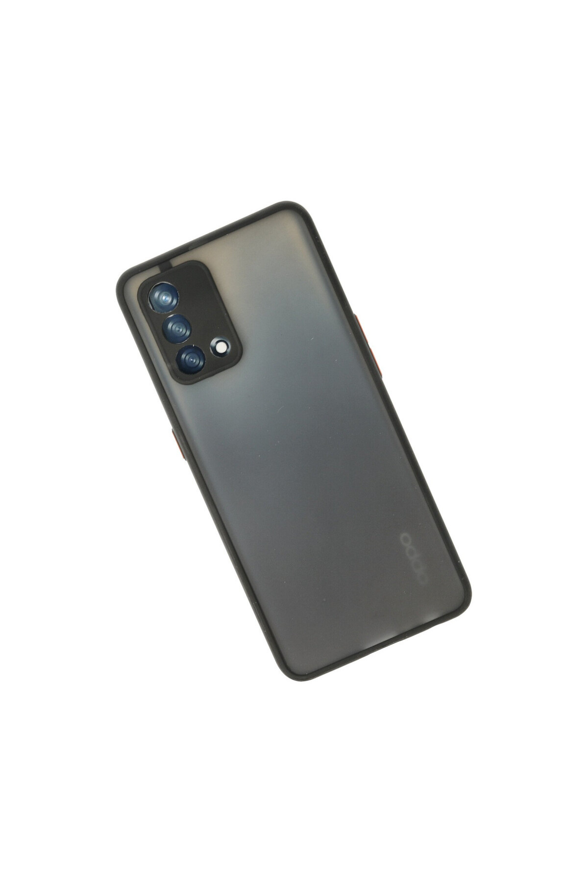 Oppo A74 4G İçin Uyumlu Buzlu Tasarım Renkli Tuş Mat Tasarım Sararmaz Kılıf