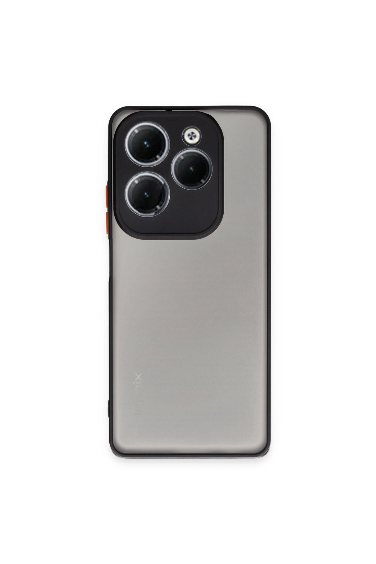 İnfinix Hot 40 Pro İçin Uyumlu Buzlu Tasarım Renkli Tuş Mat Tasarım Sararmaz Kılıf