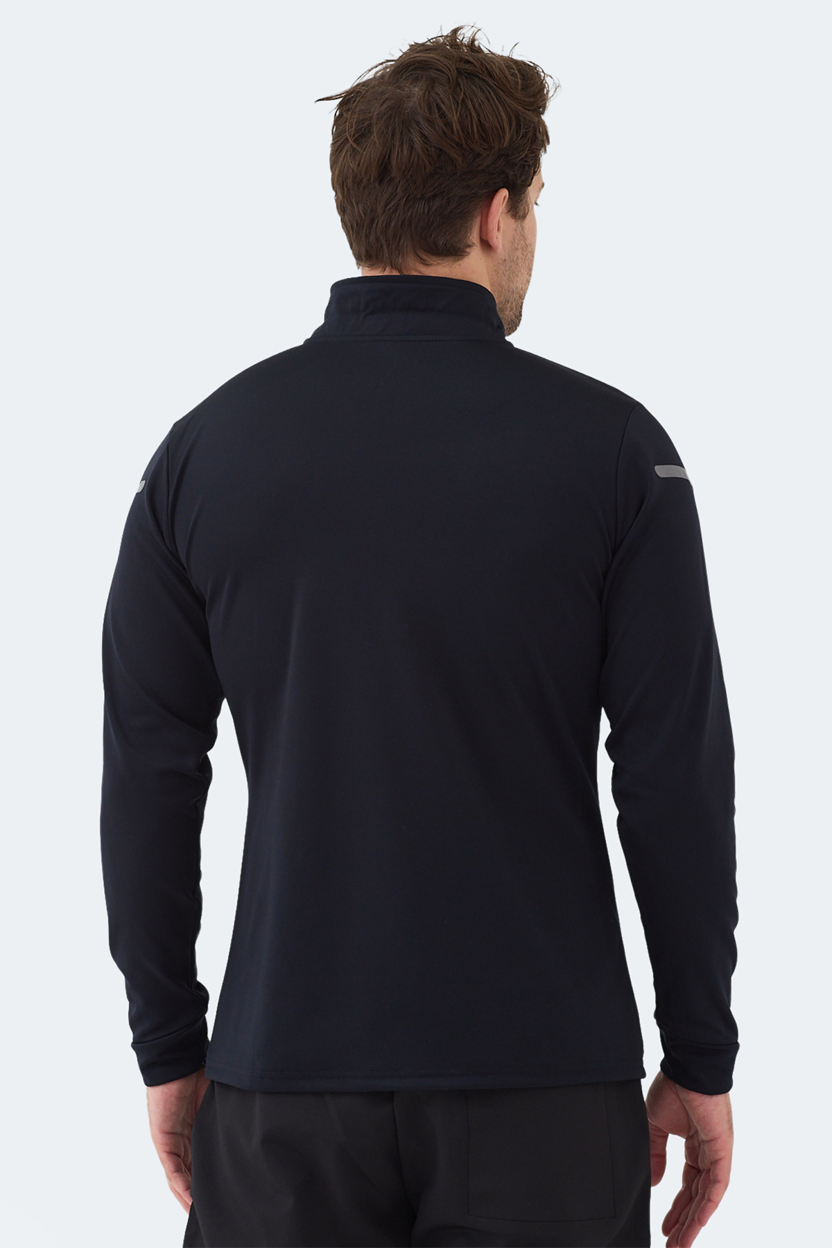 Slazenger INTIMATE I Erkek Dik Yaka Fermuarlı Lacivert Sweatshırt görsel 3