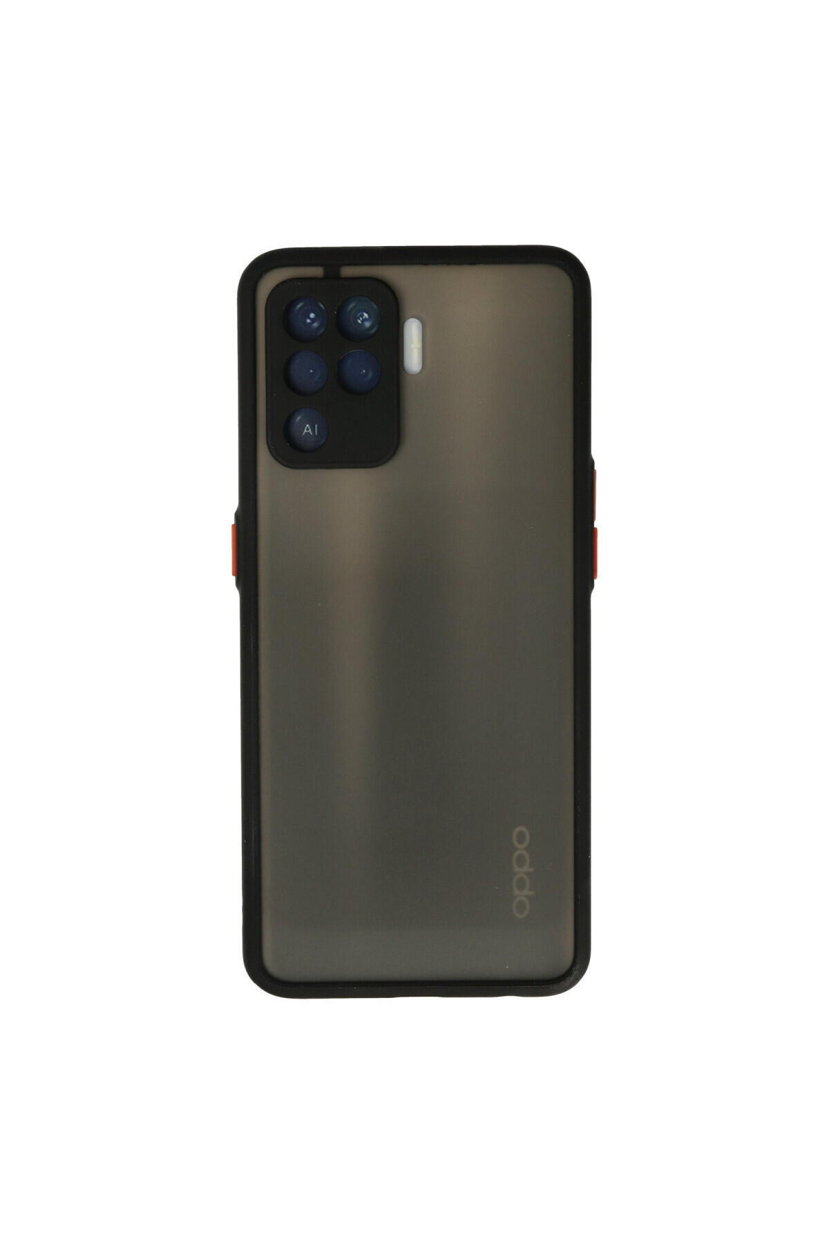 Oppo Reno 5 Lite İçin Uyumlu Buzlu Tasarım Renkli Tuş Mat Tasarım Sararmaz Kılıf