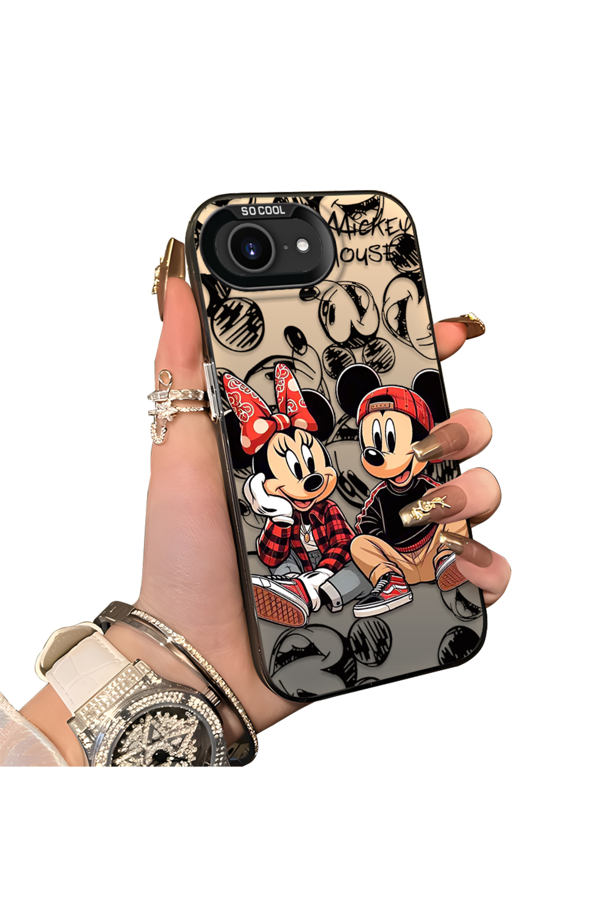 hard Acrylic Back Silicone Edge Lens Protection Case Compatible with iPhone 16e/17e