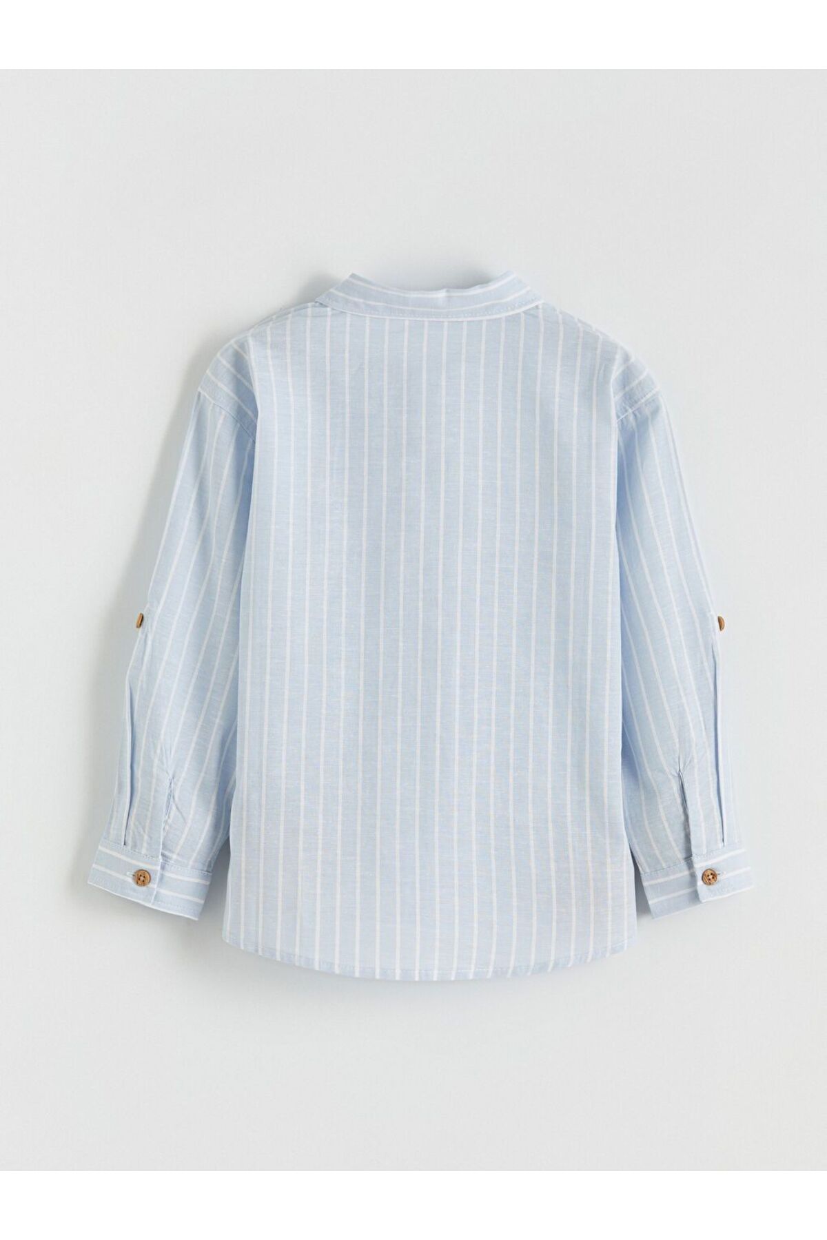 LC Waikiki LCW Kids Uzun Kollu Çizgili Erkek Çocuk Gömlek fotoğrafı 3 (önizleme)