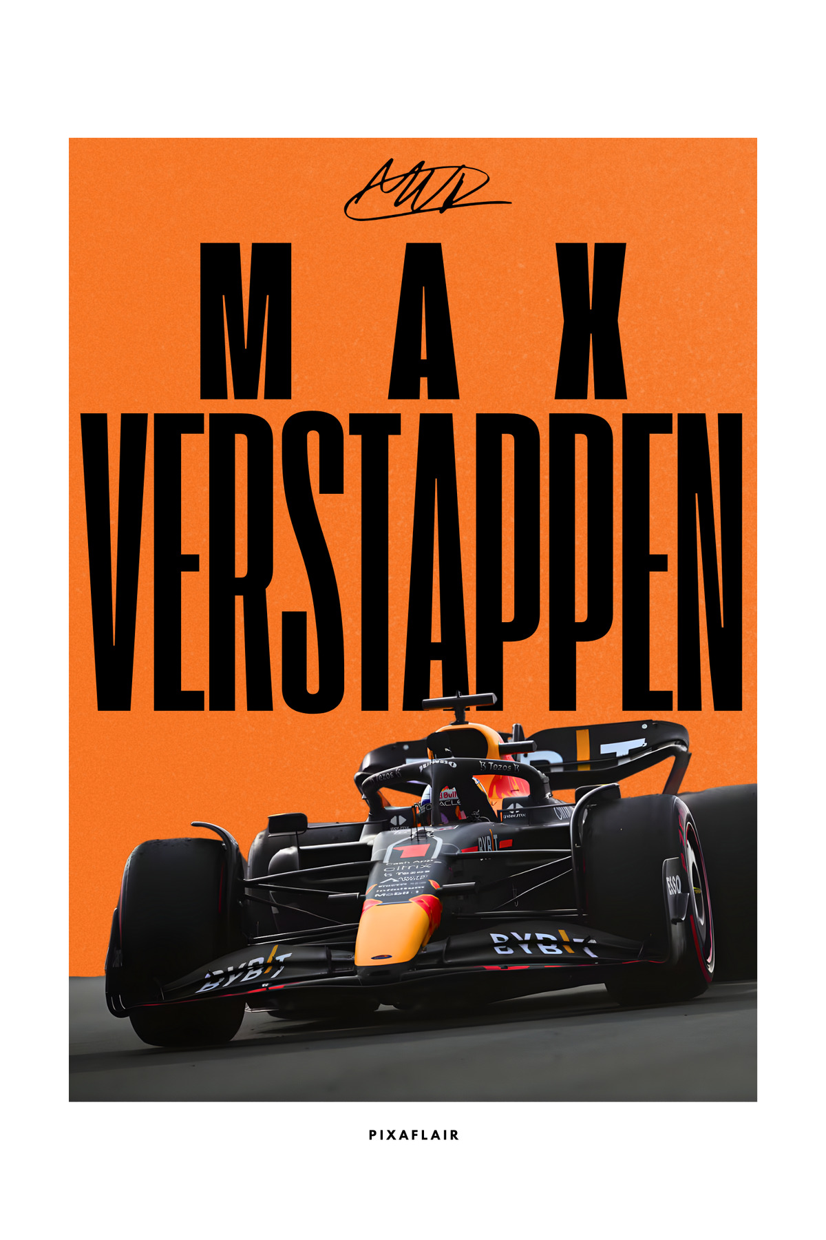 Pixaflair - Max Verstappen Formula 1 - Çerçevesiz Poster - Fiyatı