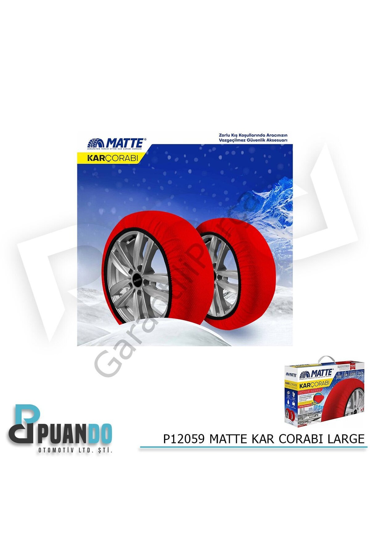 Puando Matte Kar Çorabı Large