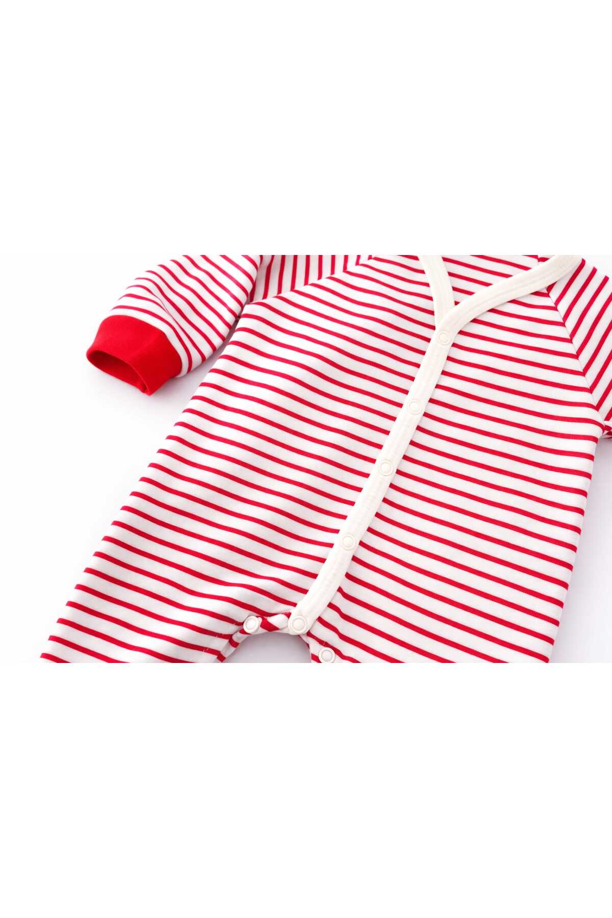 GHAND Bebek Çıtçıtlı Patikli Tulum 3 - 6 - 9 Aylık bebek Uyku Tulumu Mevsimlik Kız Erkek Unisex fotoğrafı 4 (önizleme)