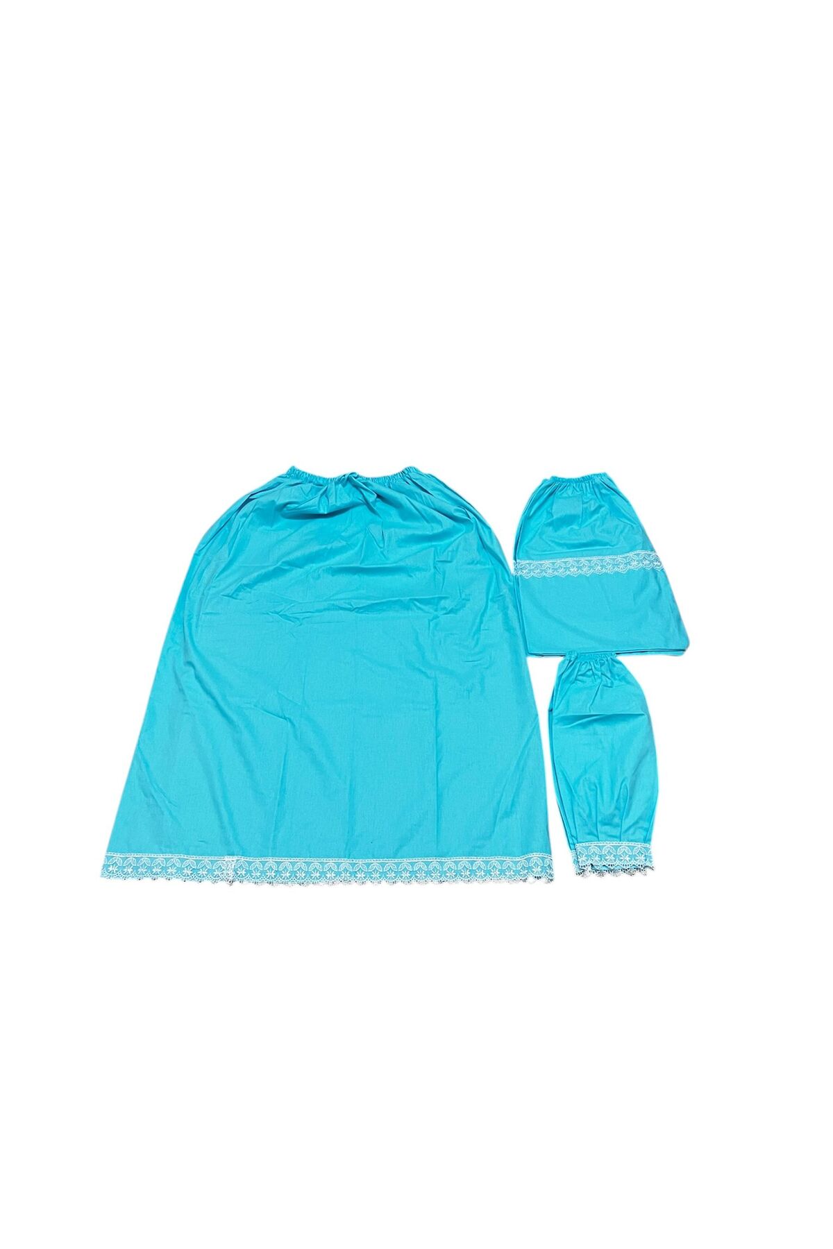 CENGİZ ÇEYİZ Özel Dikim Ayaklık Kolluk Etek Takımı 63 Tel %100 Pamuklu Kumaş