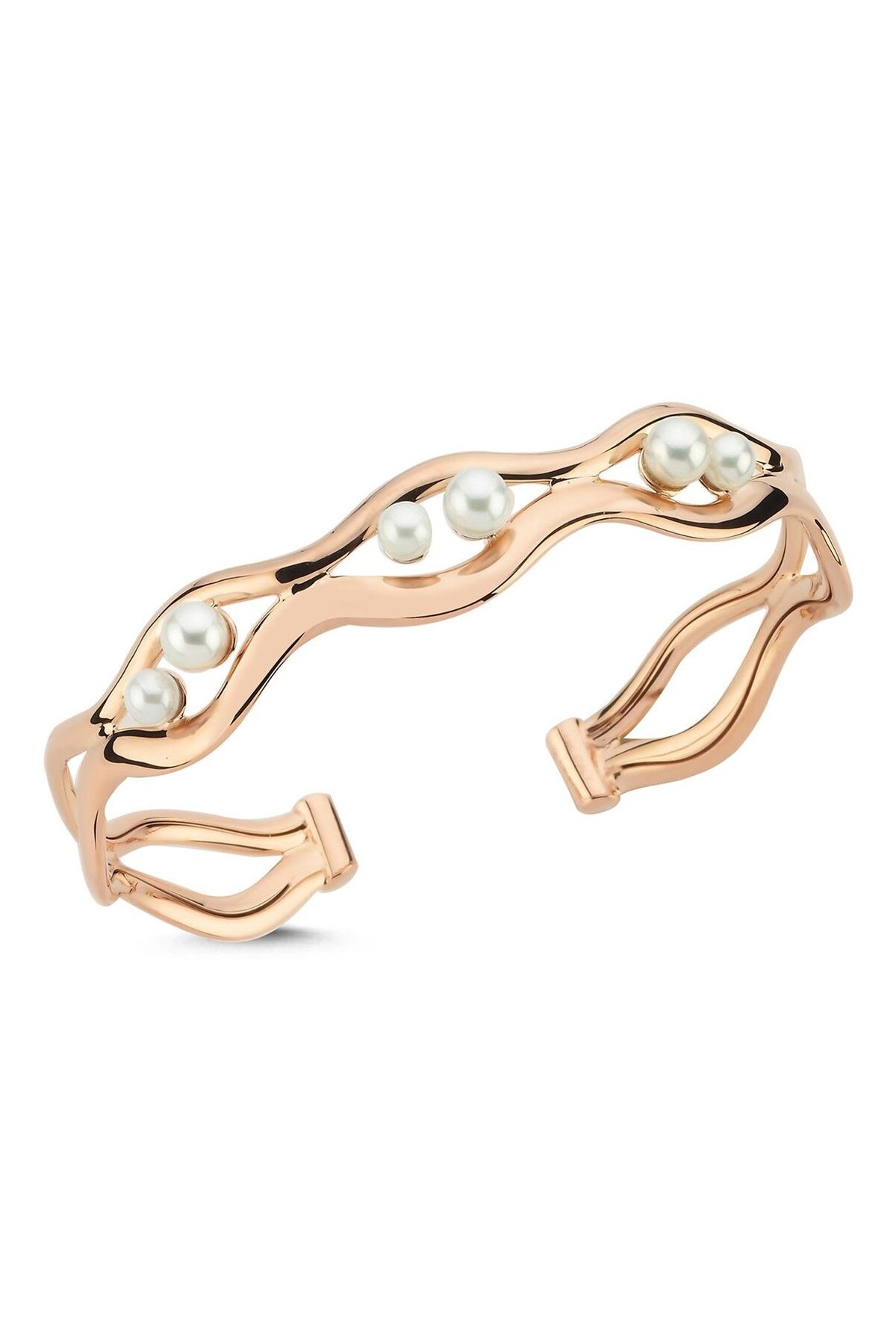 PIRLANT İnci Taşlı Rose Altın Bileklik/Bilezik