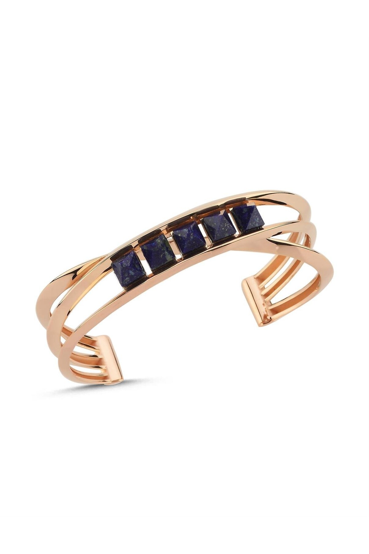 PIRLANT Lapis Taşlı Rose Altın Bileklik/Bilezik