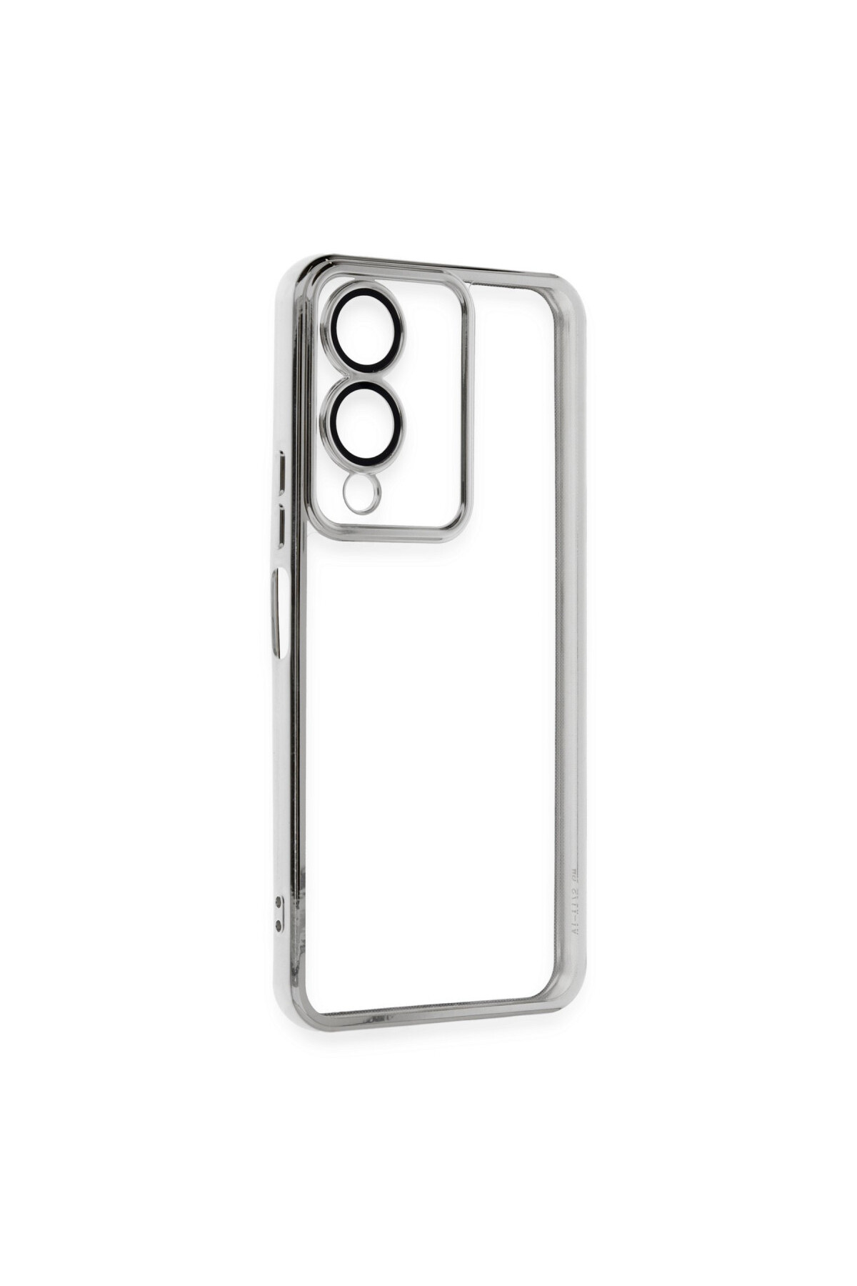 Vivo Y17S İçin Uyumlu 3D Kamera Korumalı Şeffaf Tasarım Bumper Kılıf