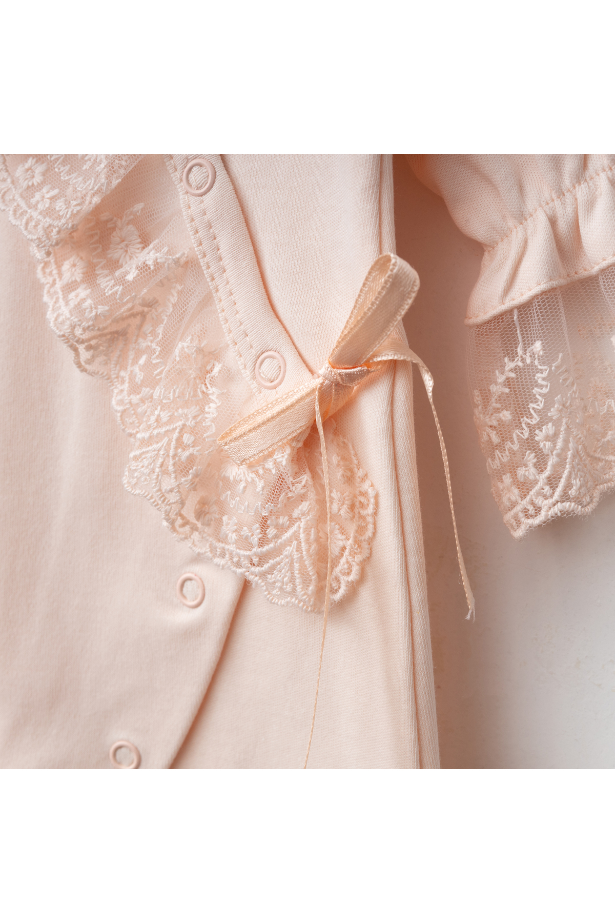 Miniday Baby Kız Bebek Dantelli Mevlütlük Tulum Şapkalı Yeni doğan Hastane çıkışı Abiye Mevlitlik %100 Pamuk 17 fotoğrafı 3 (önizleme)