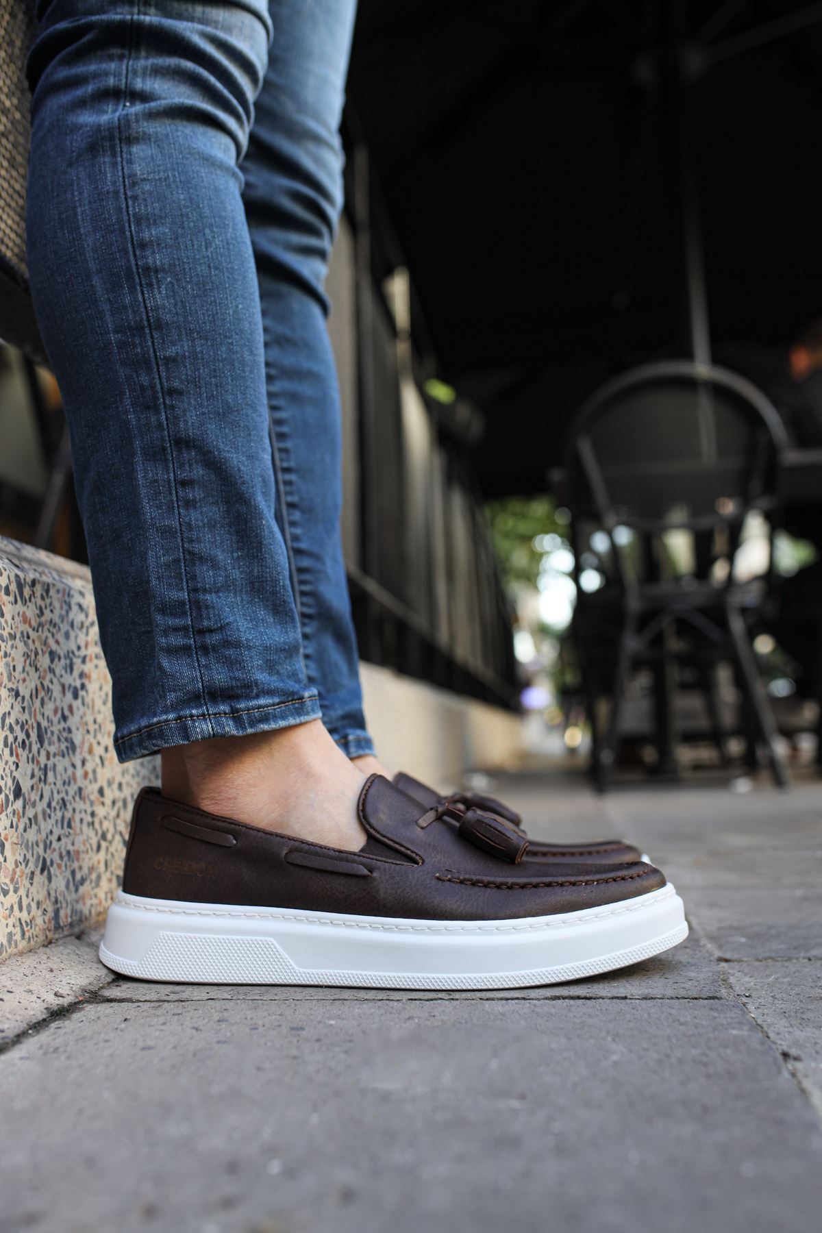 کفش مردانه CH127 - CBT LOAFER-X قهوه‌ای
