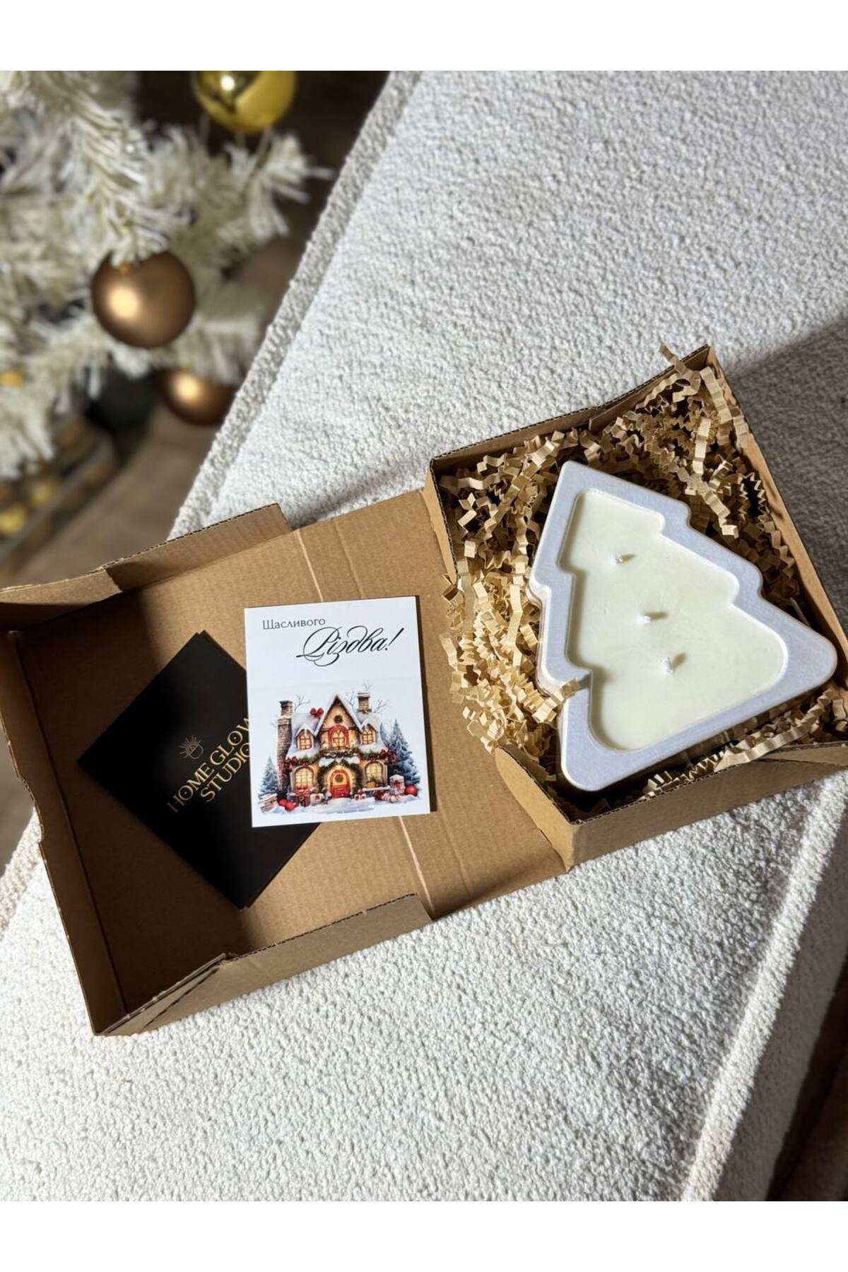 Home Glow Studio HANDMADE CANDLE XMAS TREE yılbaşı ağacı•yılbaşı süsü•yılbaşı mum•yılbaşı hediyelik•soya wax mum