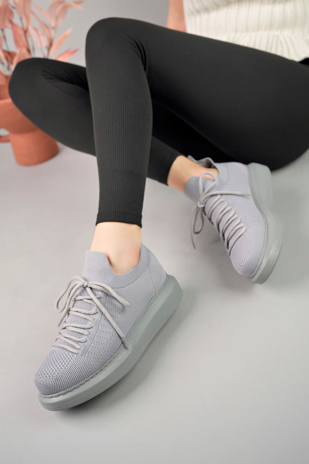 کفش مردانه CH307 RT Tricot رنگ آنتراسیت