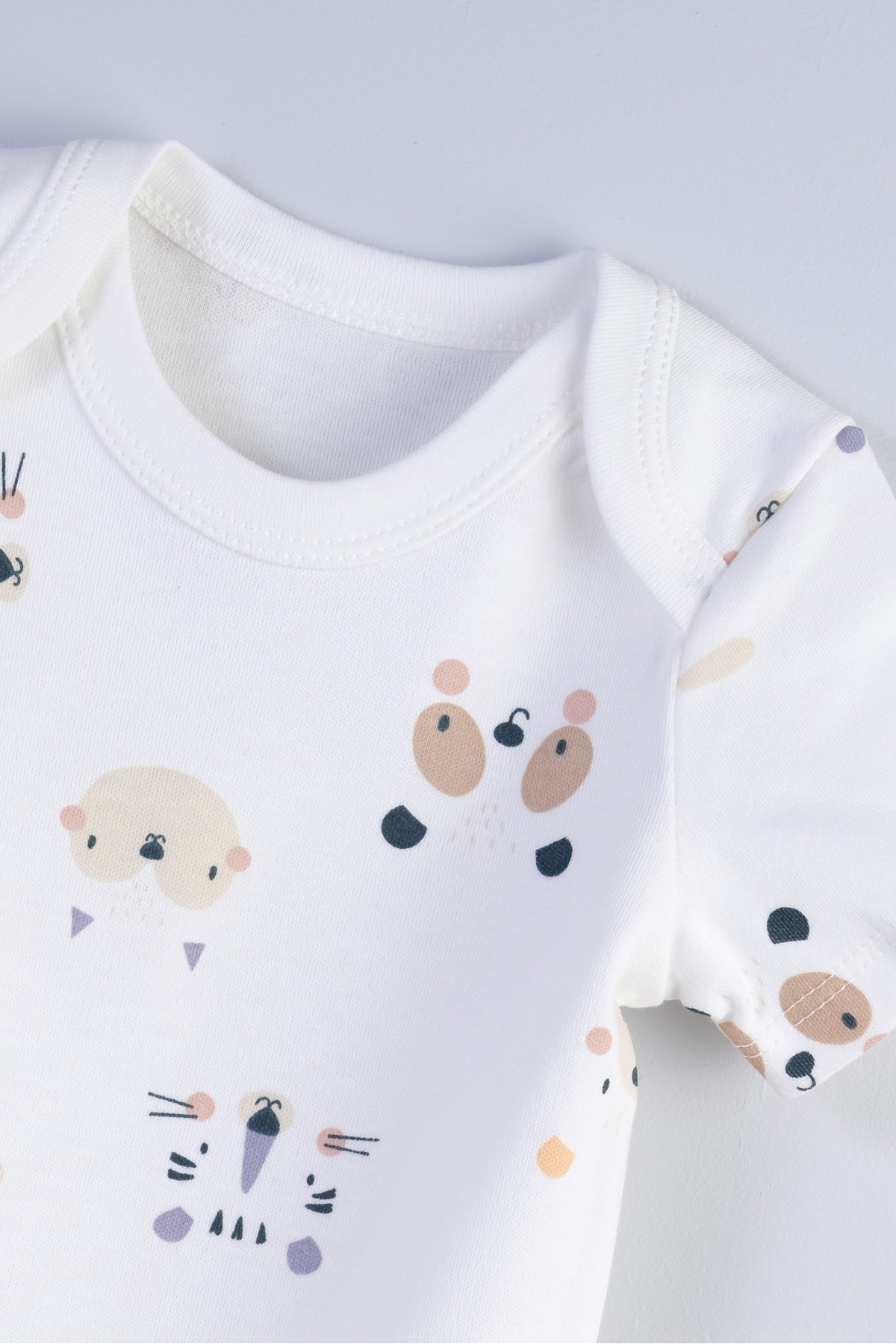 Bondberro Yenidoğan ve Bebek Zarf Yaka Zıbın % 100 Pamuklu fotoğrafı 2 (önizleme)