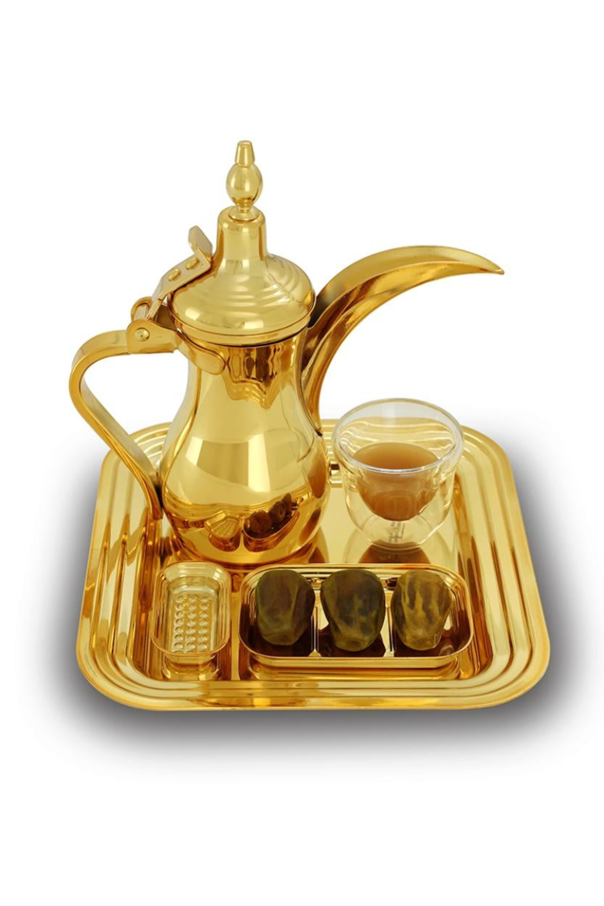 طقم تقديم دلة قهوة عربية صغير مع فناجين – أنيق وسهل الاستخدام للضيافة ACSS-01