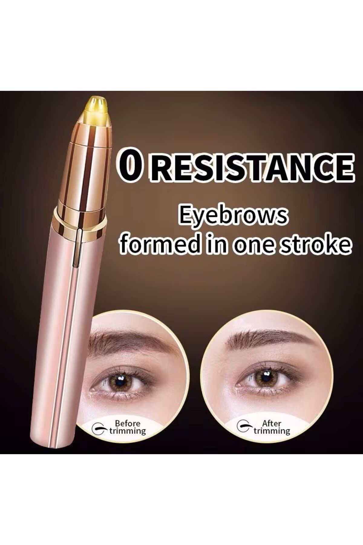 ست هدیه‌ی ماشین اصلاح ابروی قابل شارژ کاربردی — 1075419091 — تصویر 4 از 5