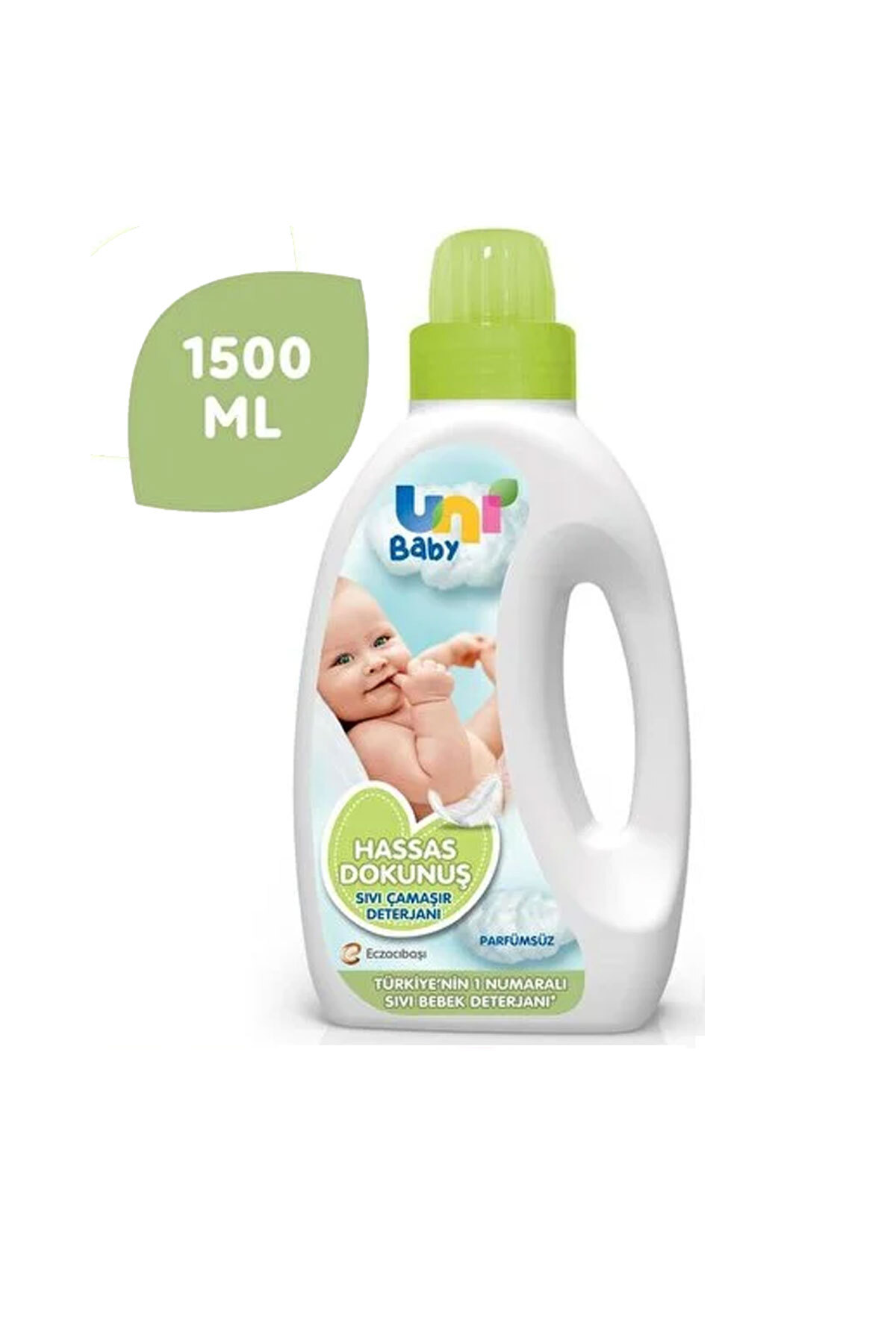 Uni Baby Yenidoğan & Hassas Dokunuş Bebek Çamaşır Deterjanı + Yumuşatıcı Seti 4x1500 ML + Hediyeli fotoğrafı 2 (önizleme)