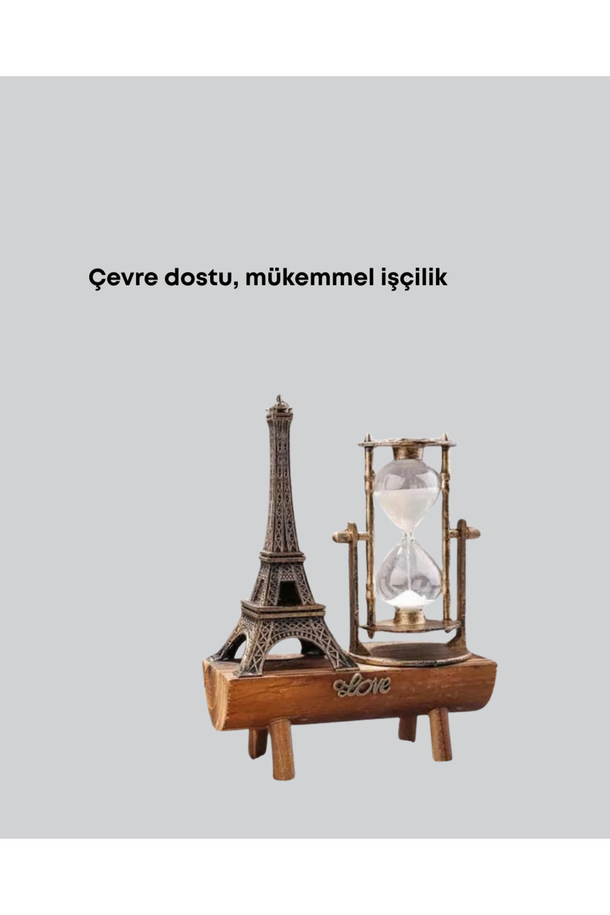 Sepetink Ev, Ofis ve Kafeler İçin Retro Ahşap Kum Saati Dekorasyonu