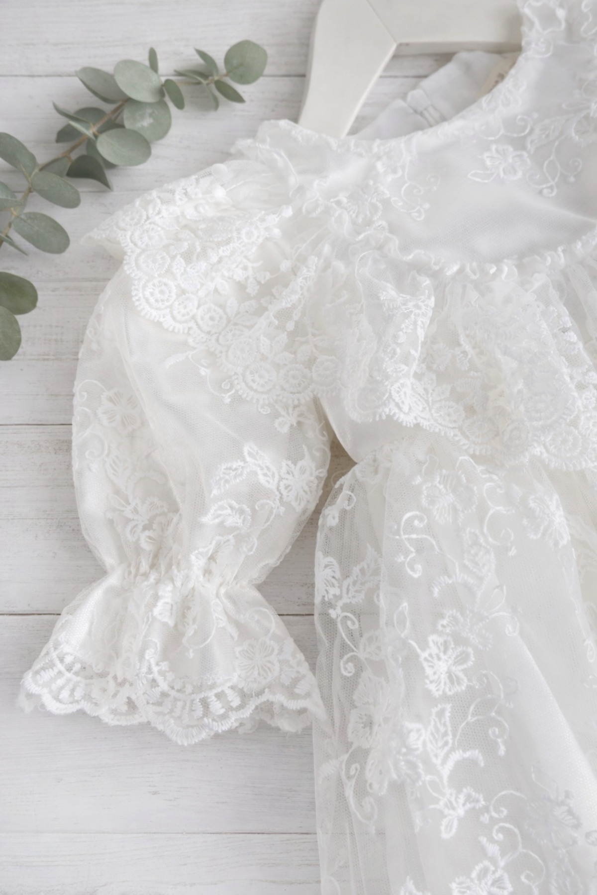 Baharda Nova Kız Bebek Güpürlü / Dantelli 4'lü Mevlüt Elbise Seti fotoğrafı 5 (önizleme)