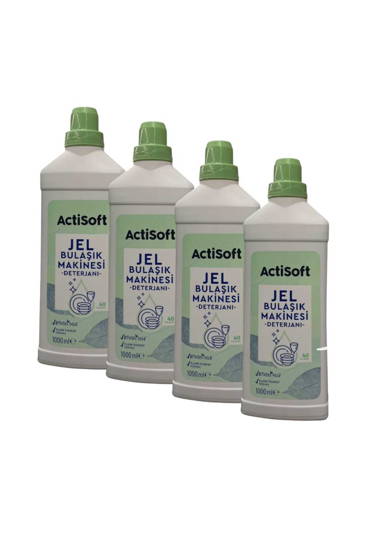 actisoft Bitkisel Özlü Jel Bulaşık Makinesi Deterjanı Klor ve