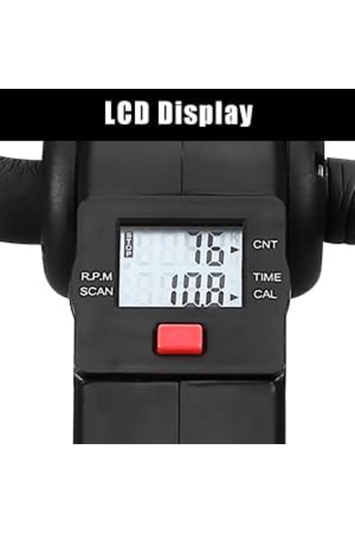 دراجة تمارين ارضية,للياقة البدنية بدواسة و شاشة LCD, عجلة لممارسة تمارين اليد والقدم قابلة للطي