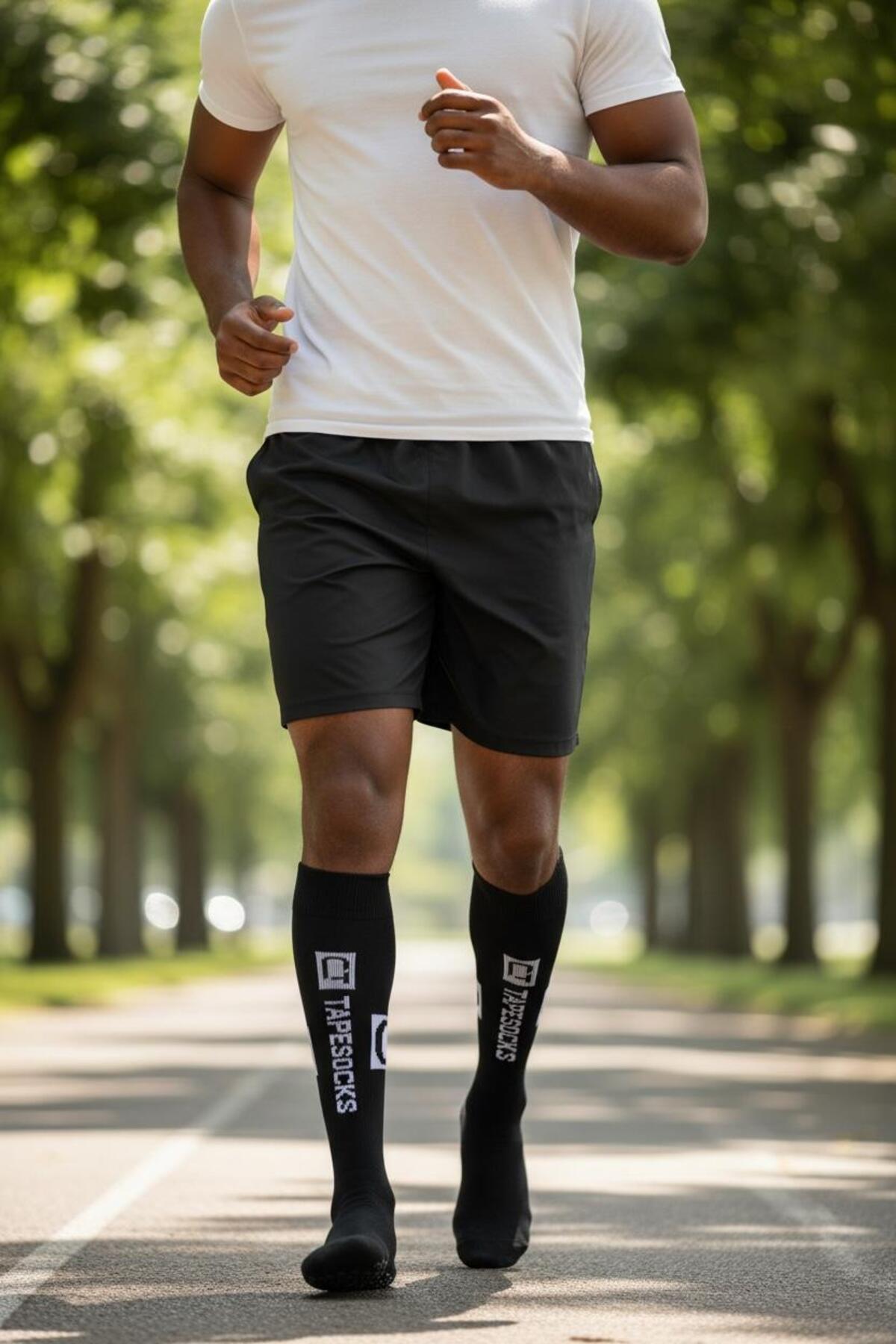 Gök Sports Futbol Şortu Spor Şortu Halı Saha Antrenman Fitness Şortu Kaydırmaz Silikon Tabanlı Futbol Çorabı