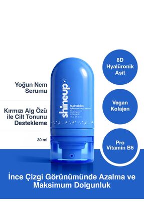shineup Hydra Bliss 8D Hyalüronik Asit Yoğun Nemlendirme ve Dolgunlaştırıcı E...