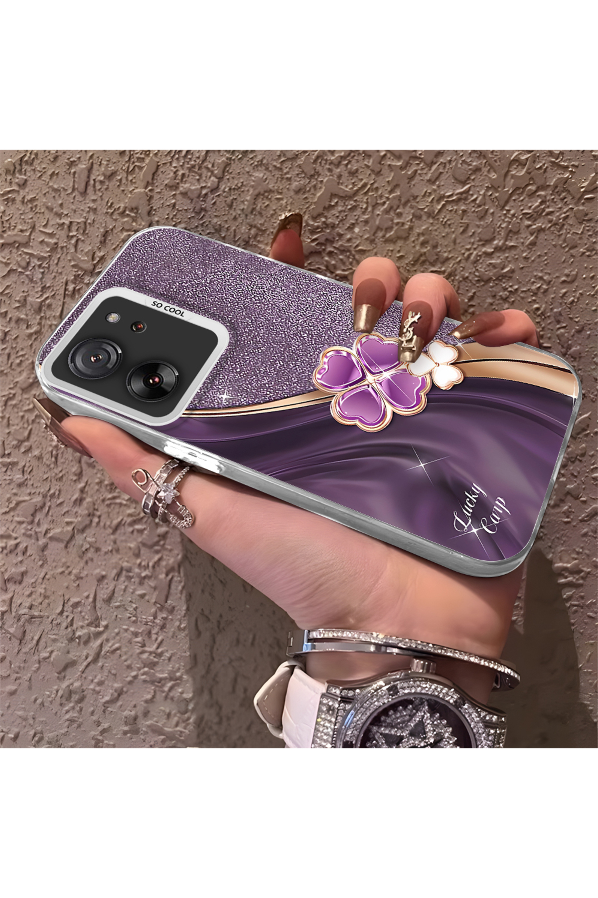 Xiaomi Mi 13T/Mi 13T Pro Compatible Phone Case Hard Rear Anti Fall chance clover