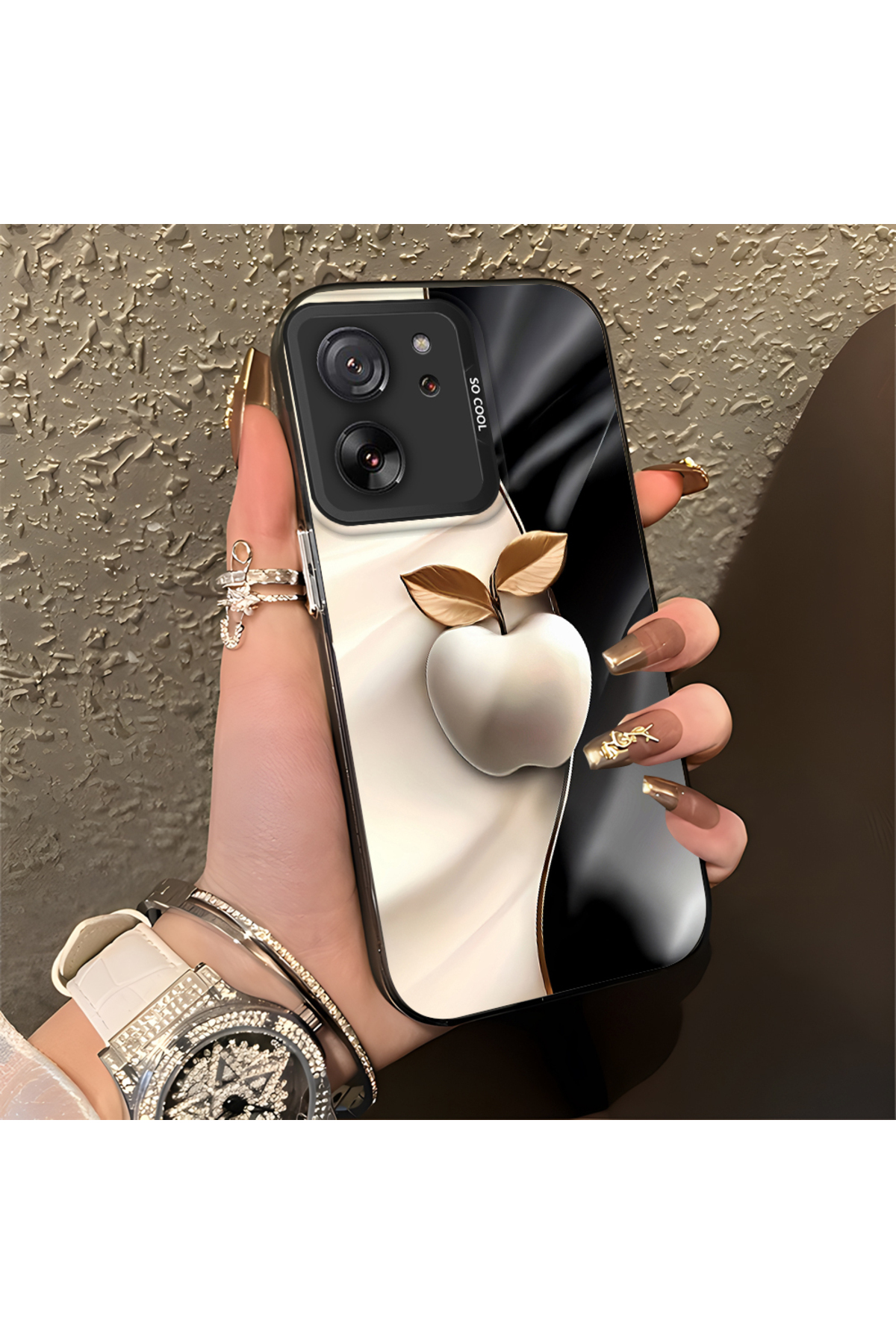 Xiaomi Mi 13T/Mi 13T Pro Compatible Case Hard shell Anti Fall Phone Case Apple Pattern