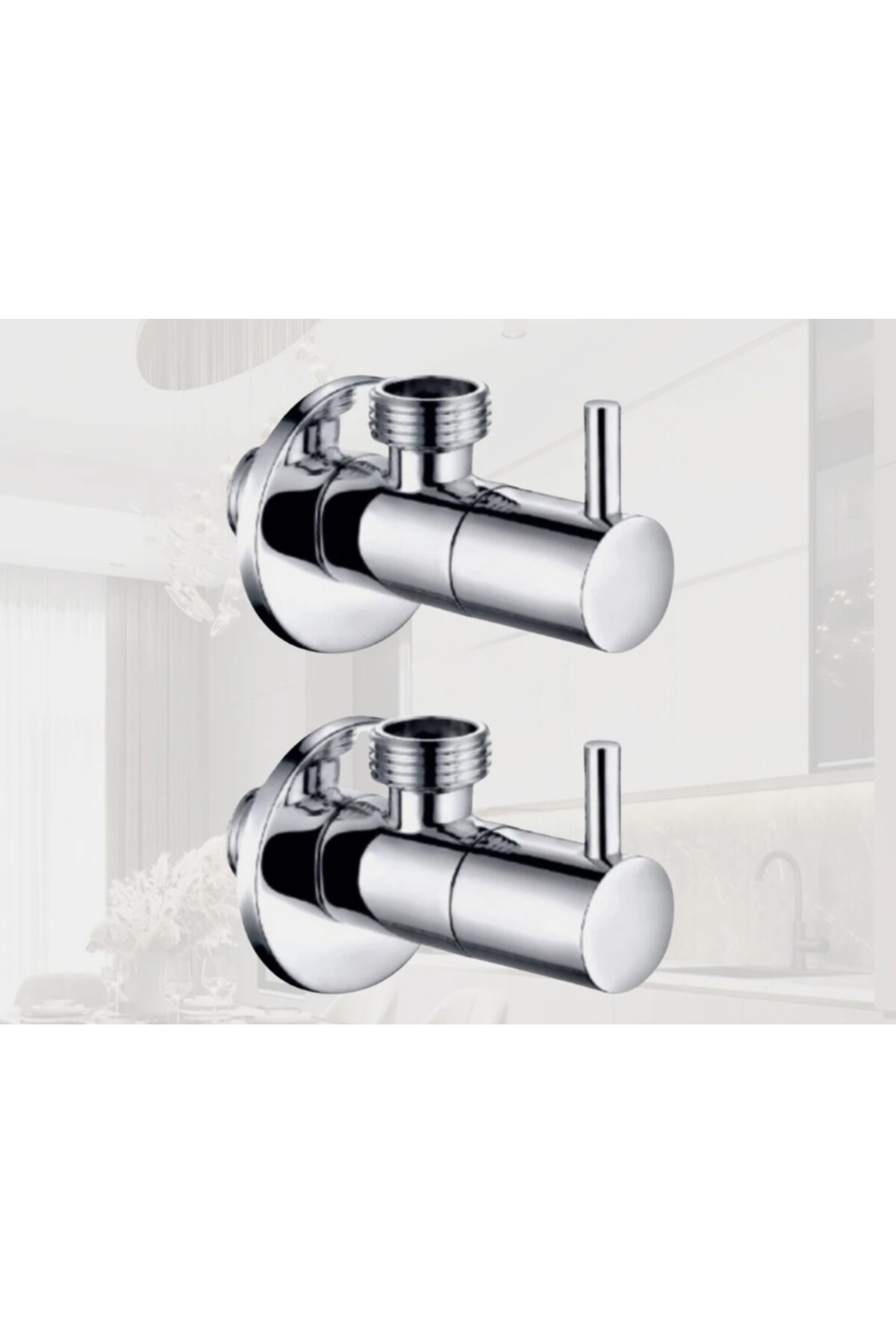 FUMA COLLECTİON 2 Lİ KROM KAPLAMA ÇUBUK KOL TAHRET MUSLUK TAKIMI