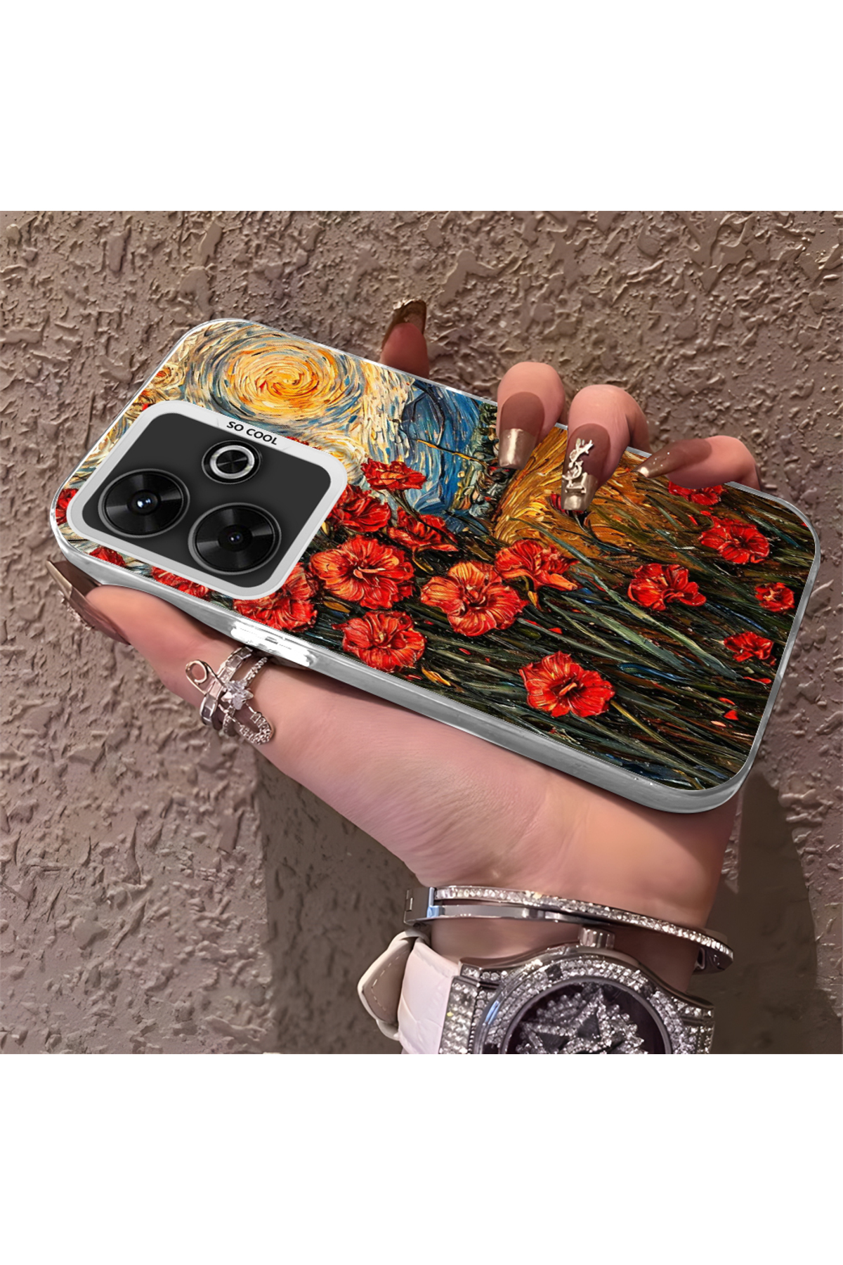 Xiaomi Redmi 13X Compatible Phone Case Camera protection Hard Rear Anti Fall Oil Paint
