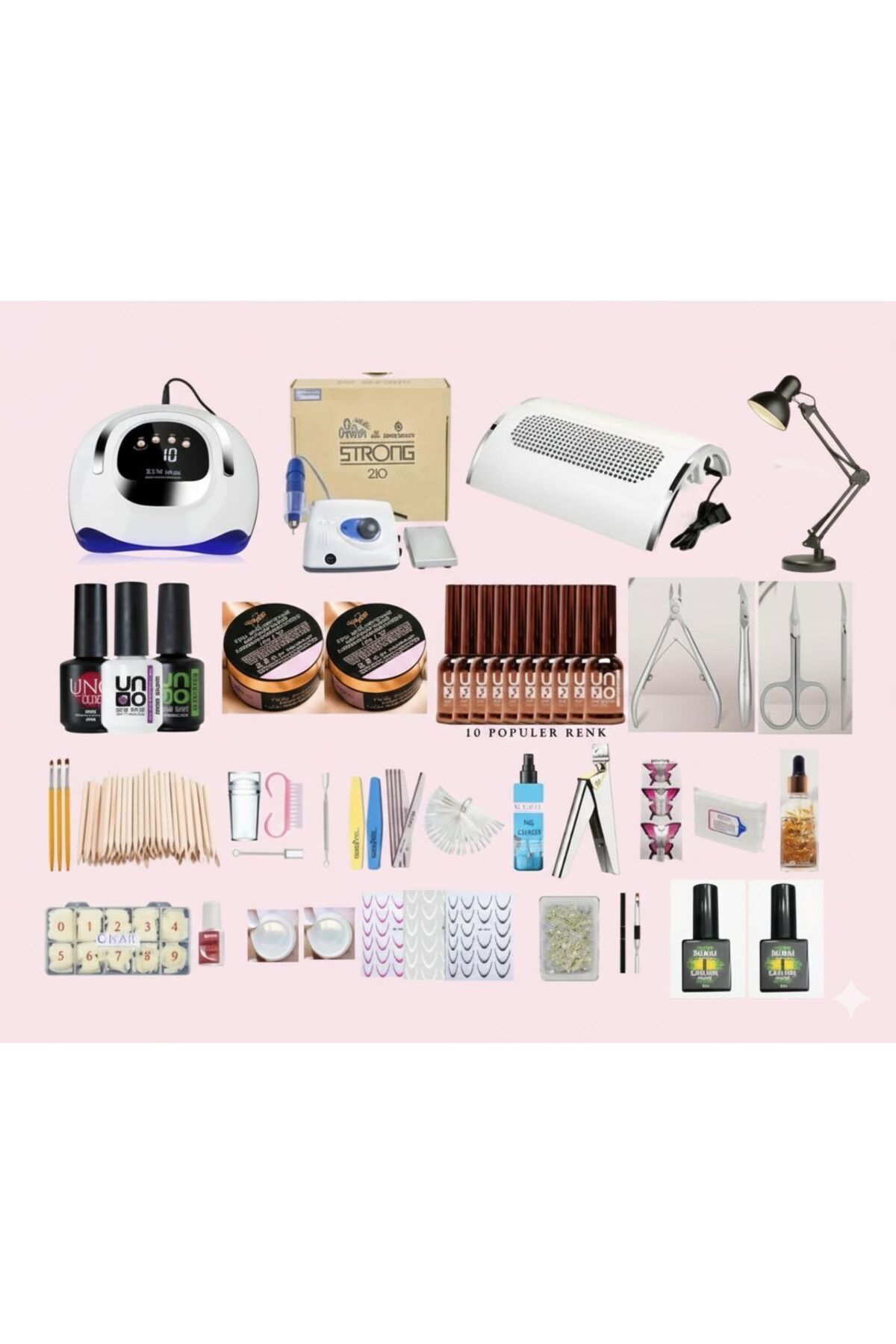 FTC Professional Styling Collection セット Fontenay Ultra Protez Tırnak Seti(FREZE UV/LED AKSESUAR FULL PARÇA