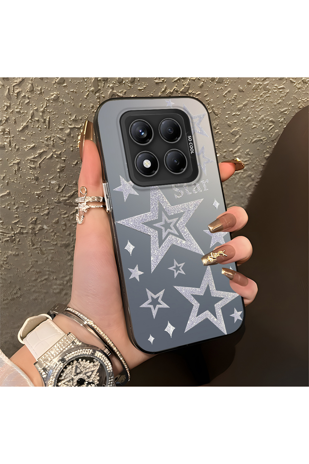 Xiaomi Redmi Note 14 Pro 4G Compatible Case Hard shell Anti Fall Phone Case Star