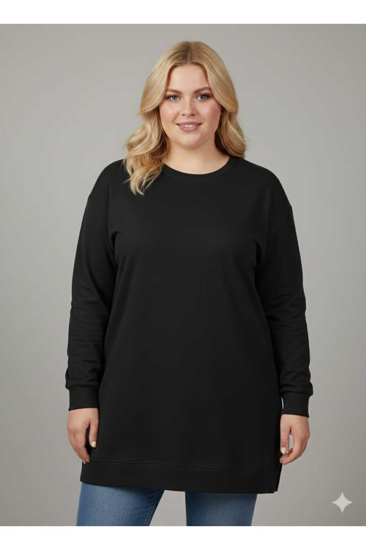 LyLGyM FASSION IS PASSION Kadın Tesettür Battal Büyük Beden Penye Tunik