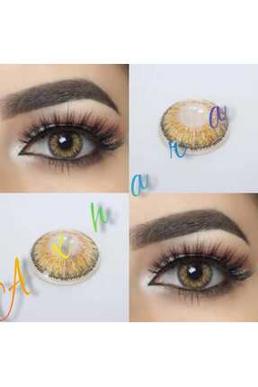 Axhara Newyork Henna Hazel Ela Renkli Göz Lensi Kirpik Yıllık