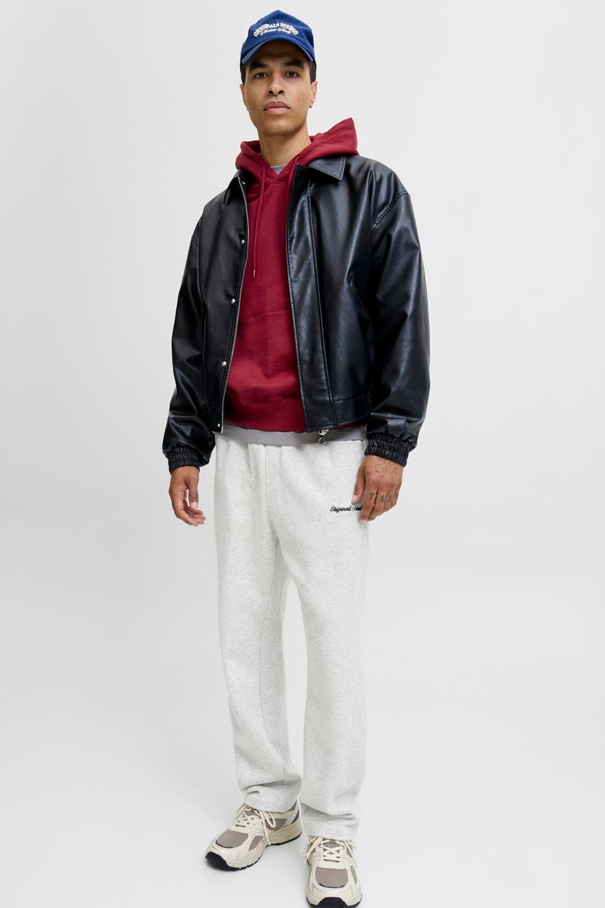 سویشرت مردانه کمربنددار با لوگو - کین جک اند جونز شلوار گرمکن ورزشی Jack & Jones