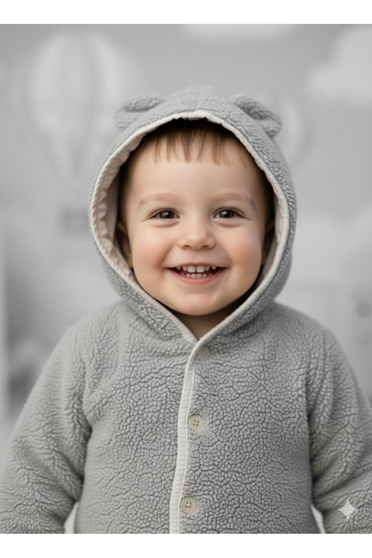 Csp Cassiope Kapüşonlu Welsoft Astarlı Kışlık Bebek Çocuk Tulum fotoğrafı 3 (önizleme)