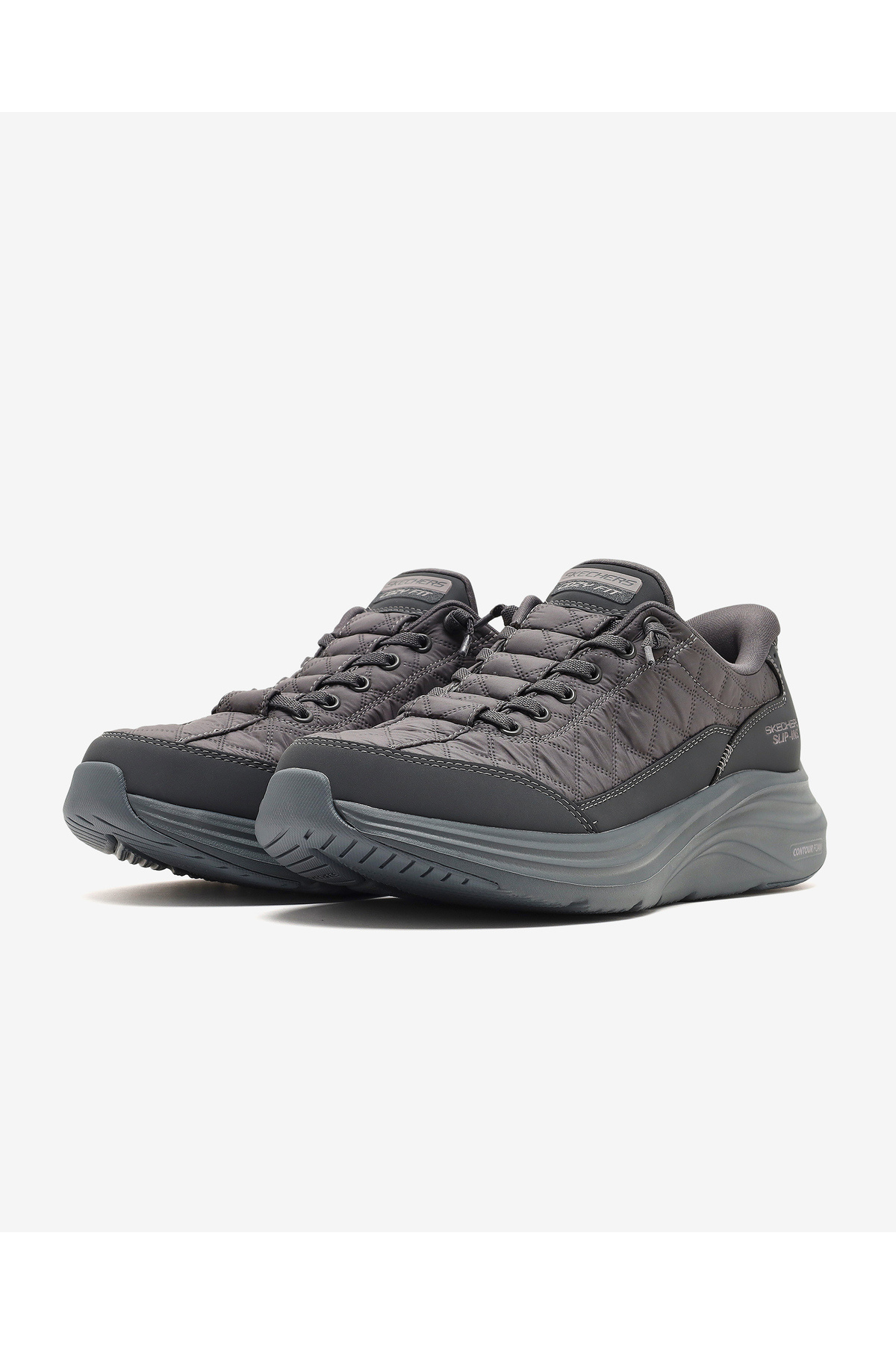 SKECHERS CONTOUR FOAM - COZY FIT Erkek Gri Spor Ayakkabı 232619 CHAR görsel 3