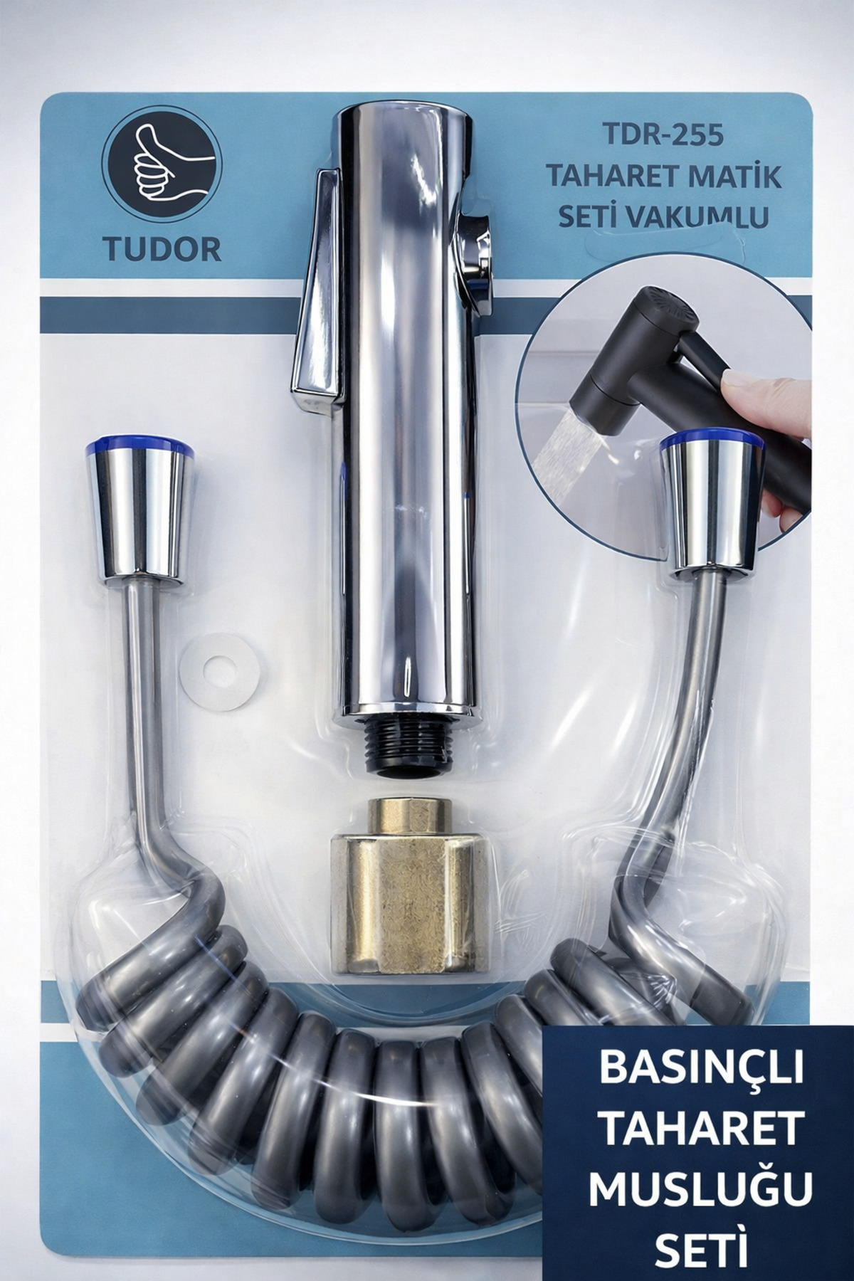 TOPTANFONİ LÜKS PASLANMAZ VAKUMLU TAHARET MATİK SET