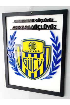 GÖK LAZER TASARIM Kişiye Özel İsimli Ankaragücü Taraftar Duvar Tablosu/Babaya...