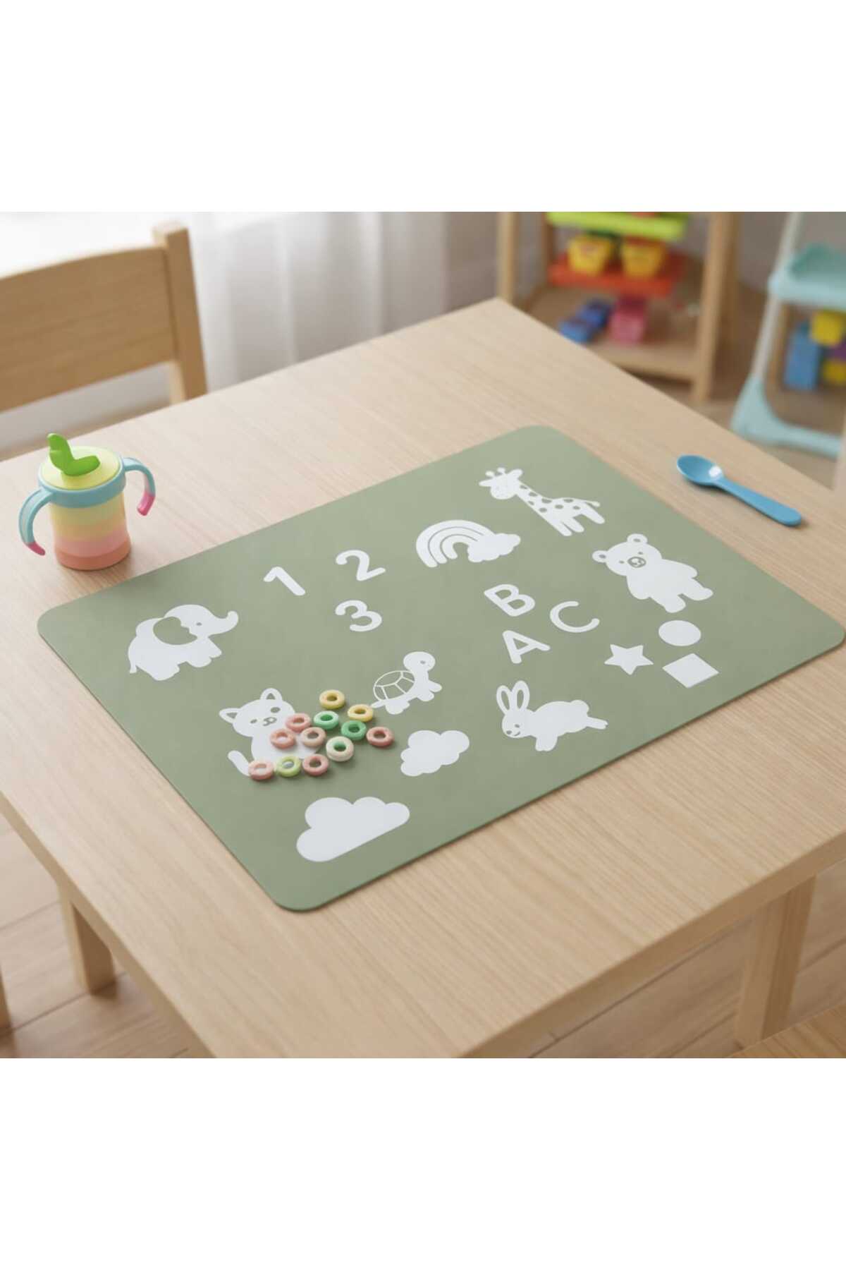 CKM silikon Çok Amaçlı Bebek Dökülme Önleyici Silikon Mama Matı 3’lü Set – Yıkanabilir & Kaymaz Mint Yeşili fotoğrafı 4 (önizleme)