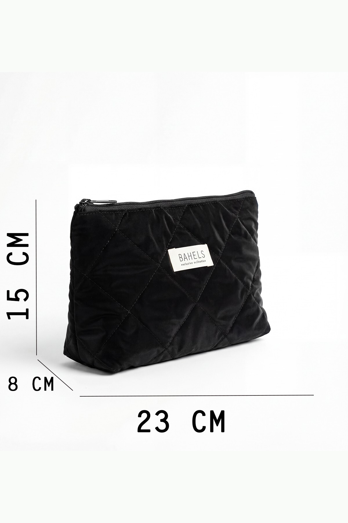 Siyah Puffy Makyaj Çantası — مشکی BHT-4399 — تصویر 4 از 4