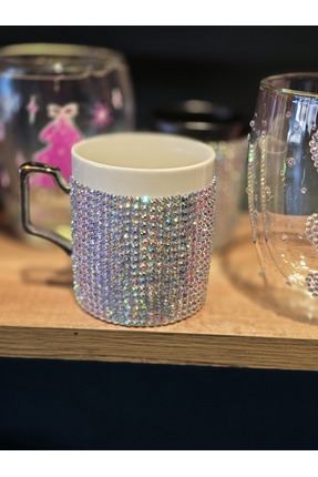 Moonart Design Seramik kupa , kahve fincanı ,taşlı kupa